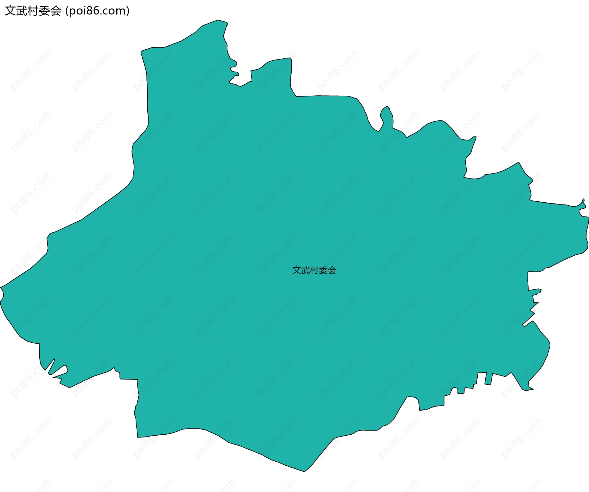 文武村委会边界地图