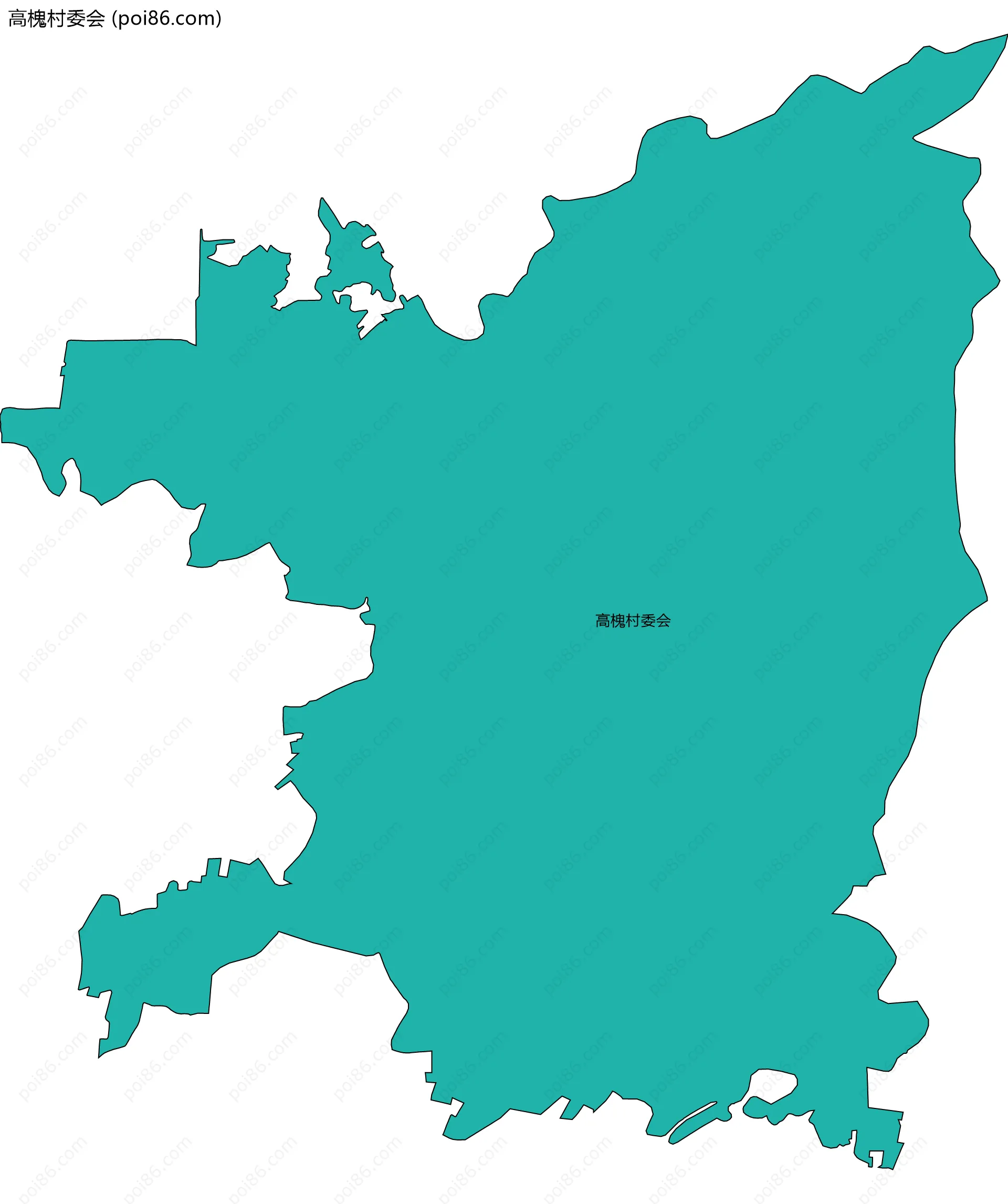 高槐村委会边界地图