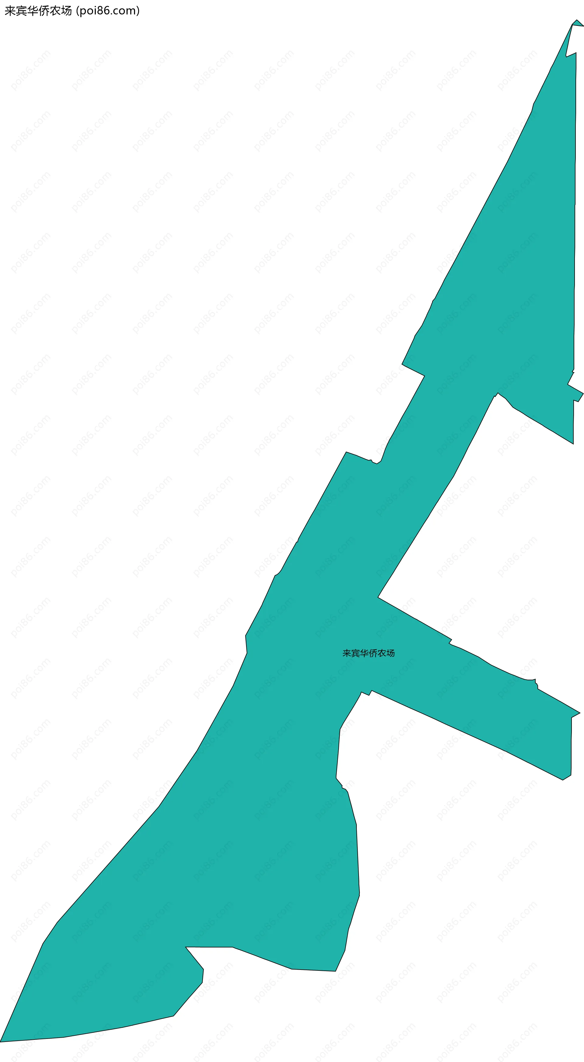 来宾华侨农场边界地图