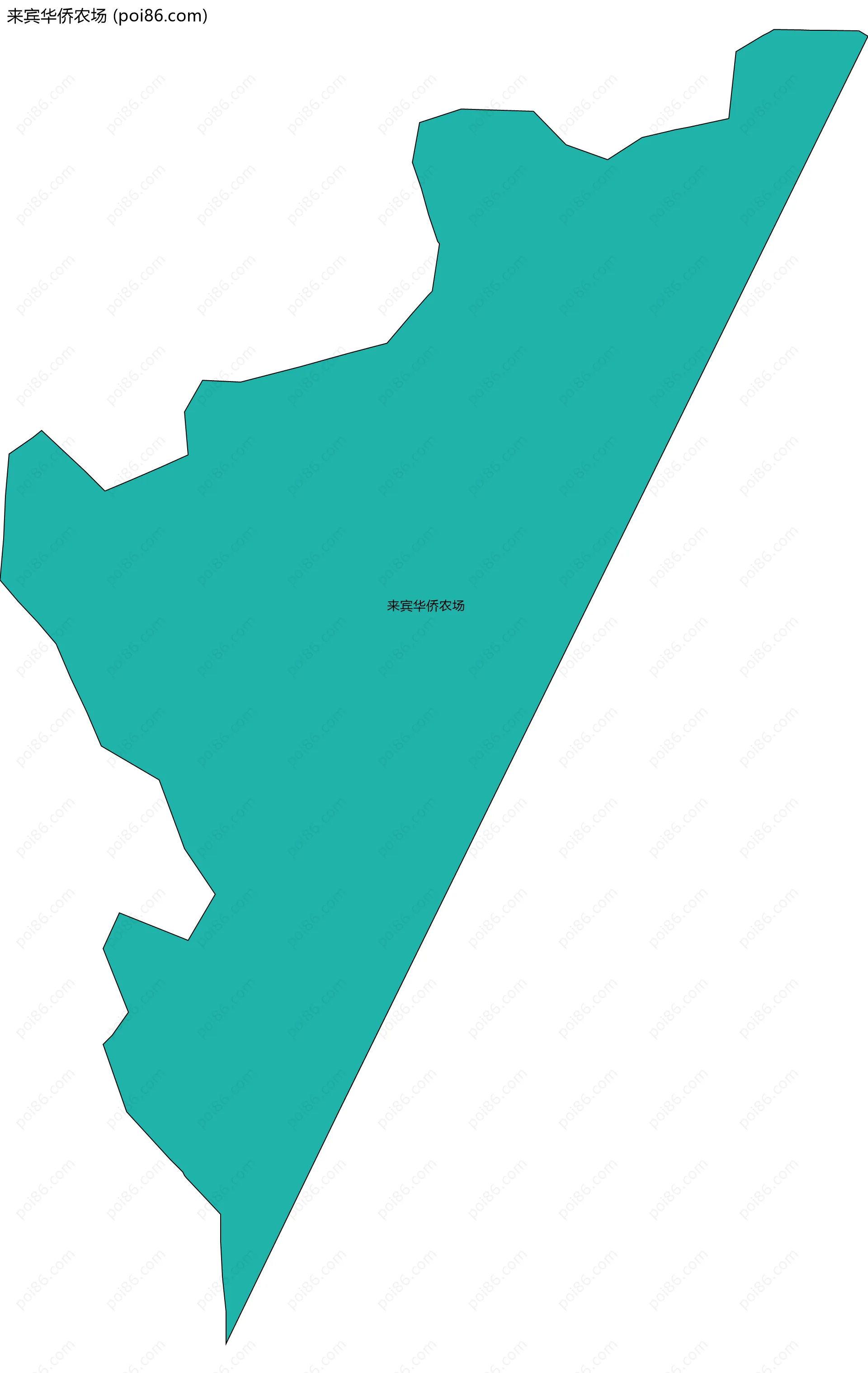 来宾华侨农场边界地图