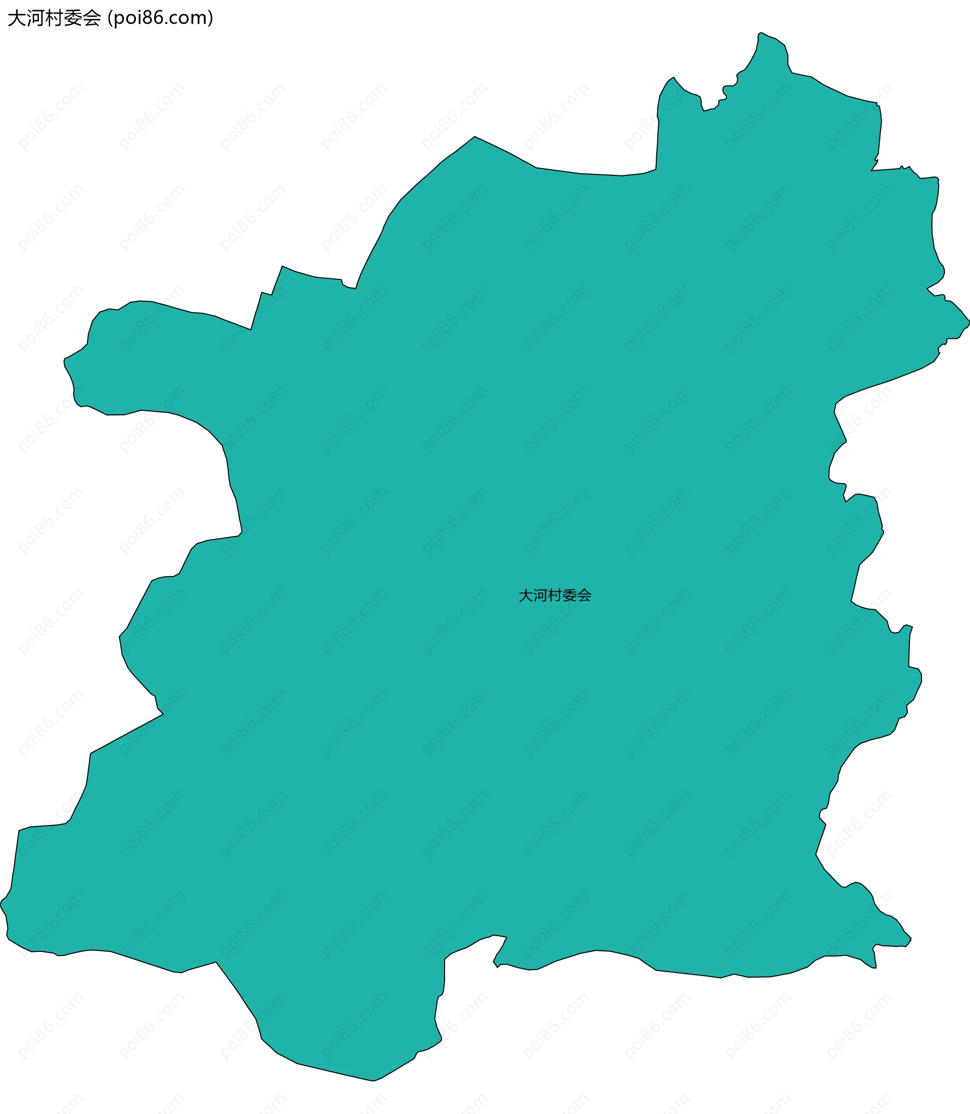 大河村委会边界地图