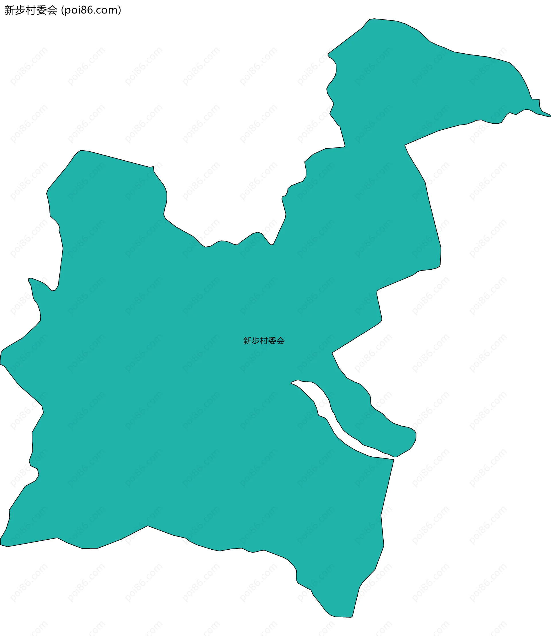 新步村委会边界地图