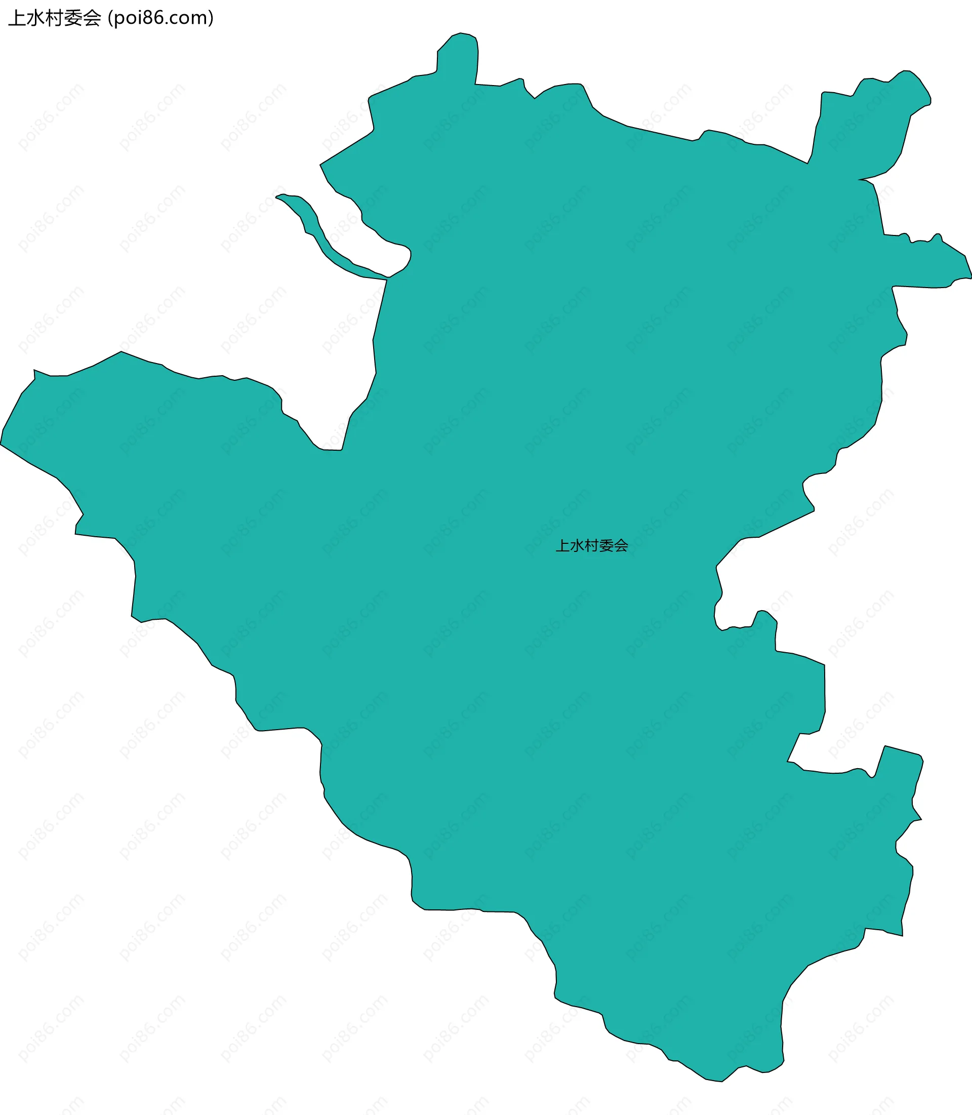 上水村委会边界地图