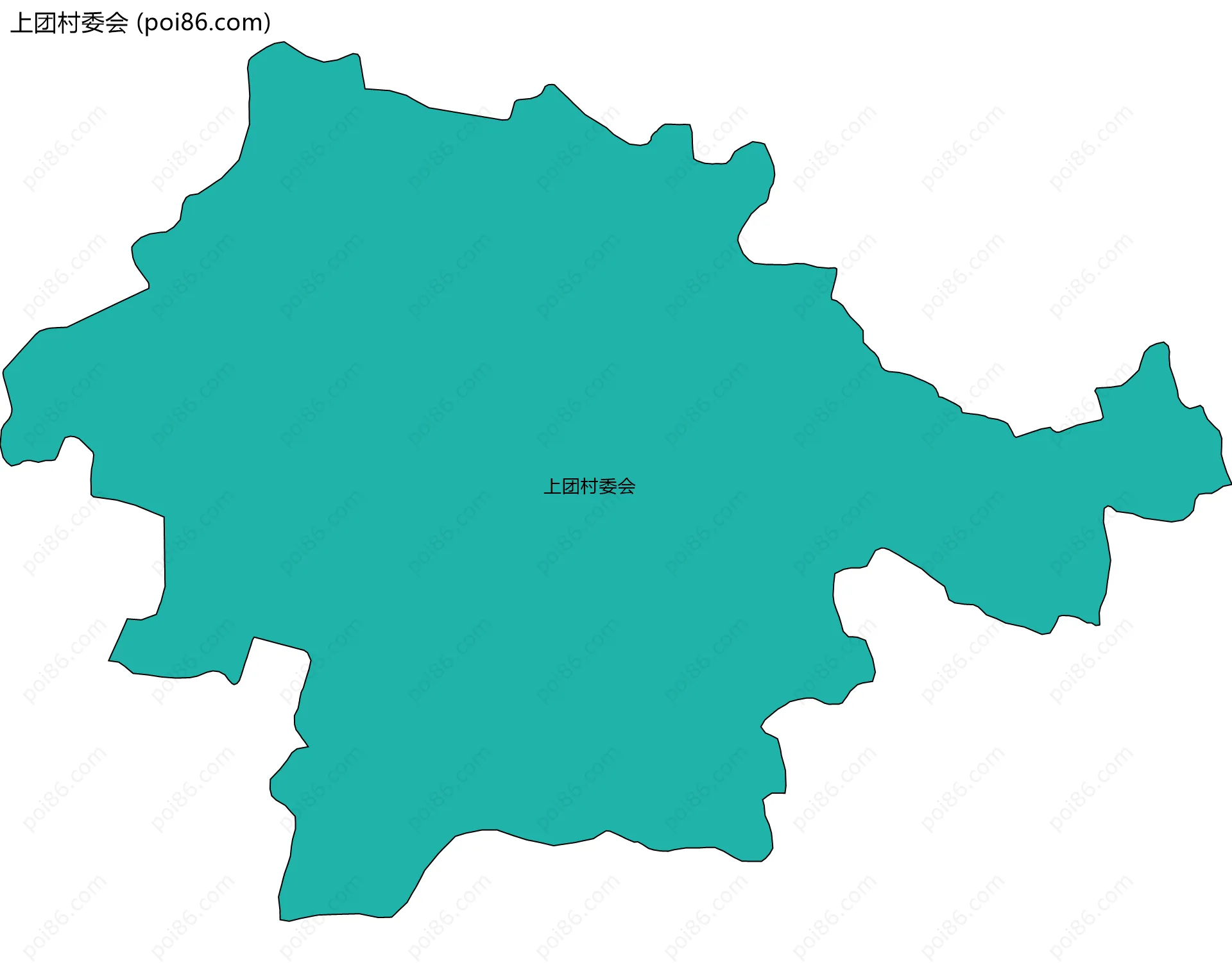 上团村委会边界地图