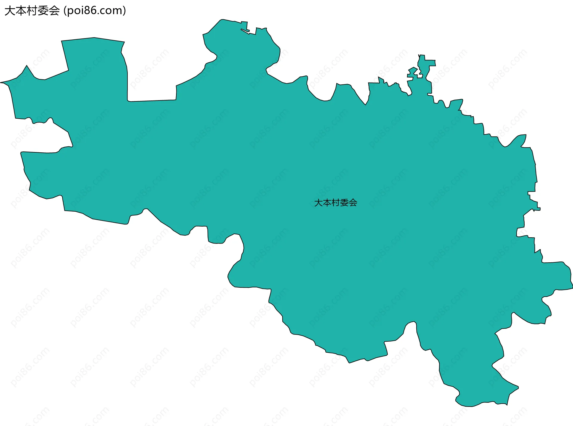 大本村委会边界地图