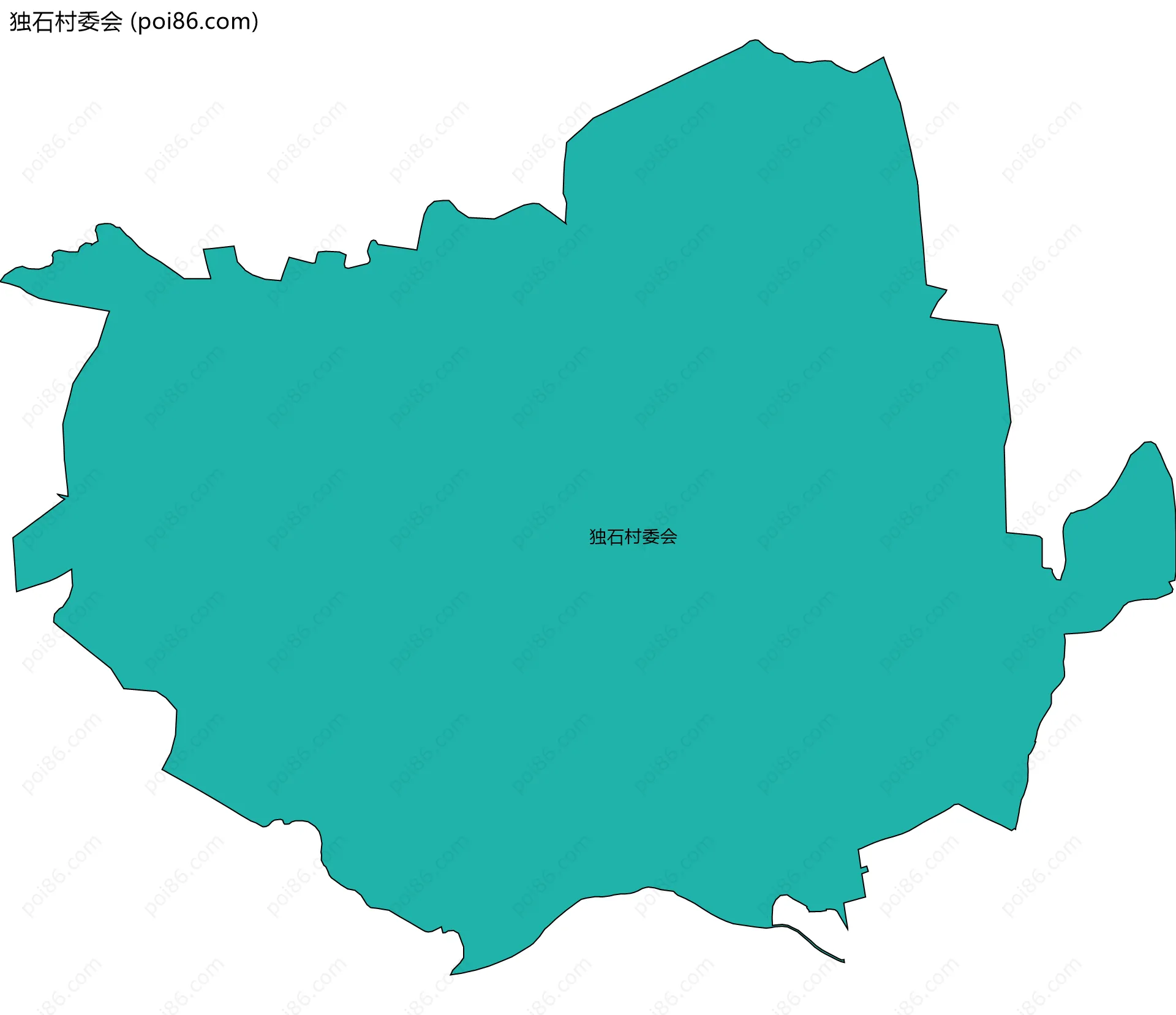 独石村委会边界地图