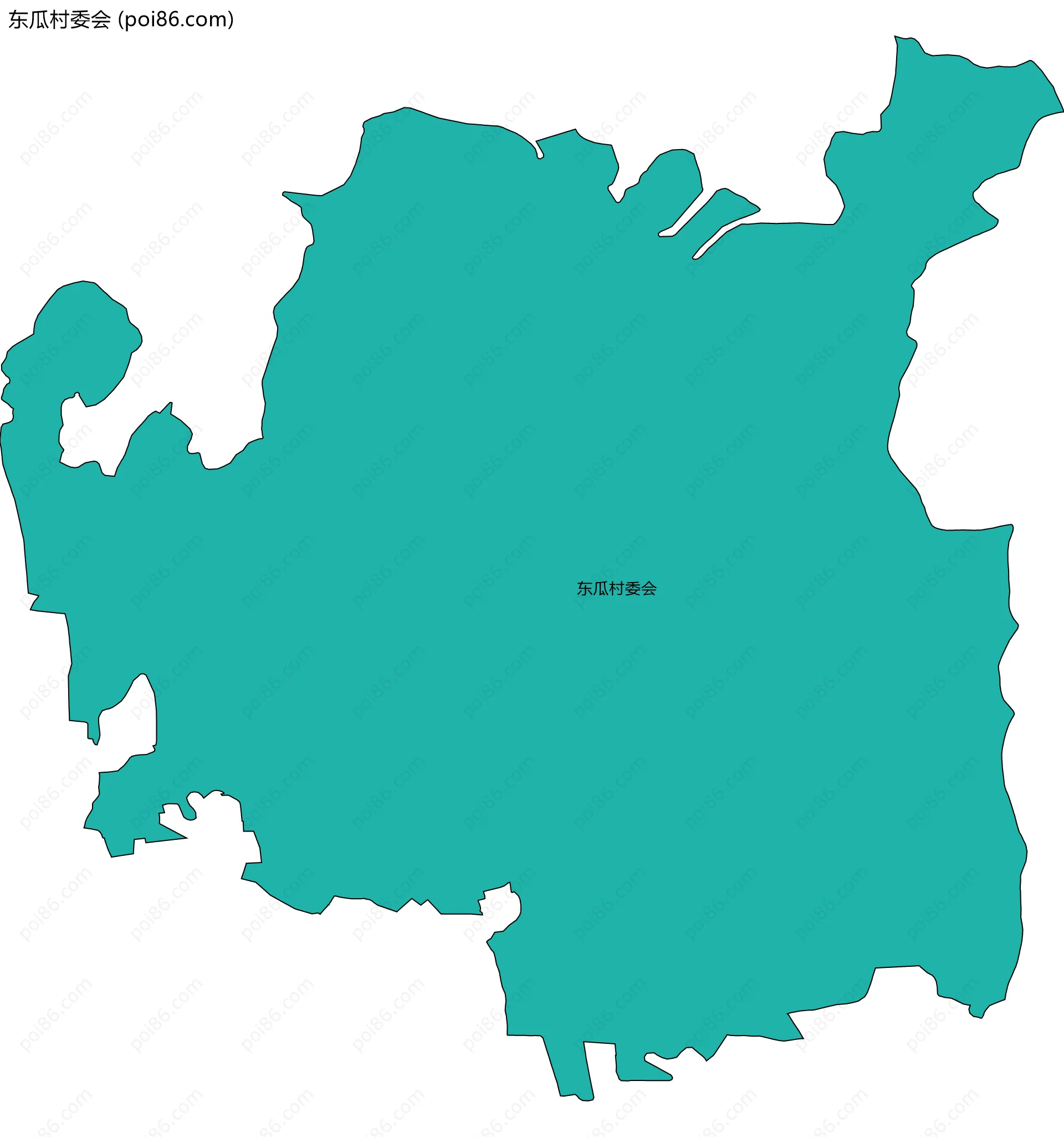东瓜村委会边界地图