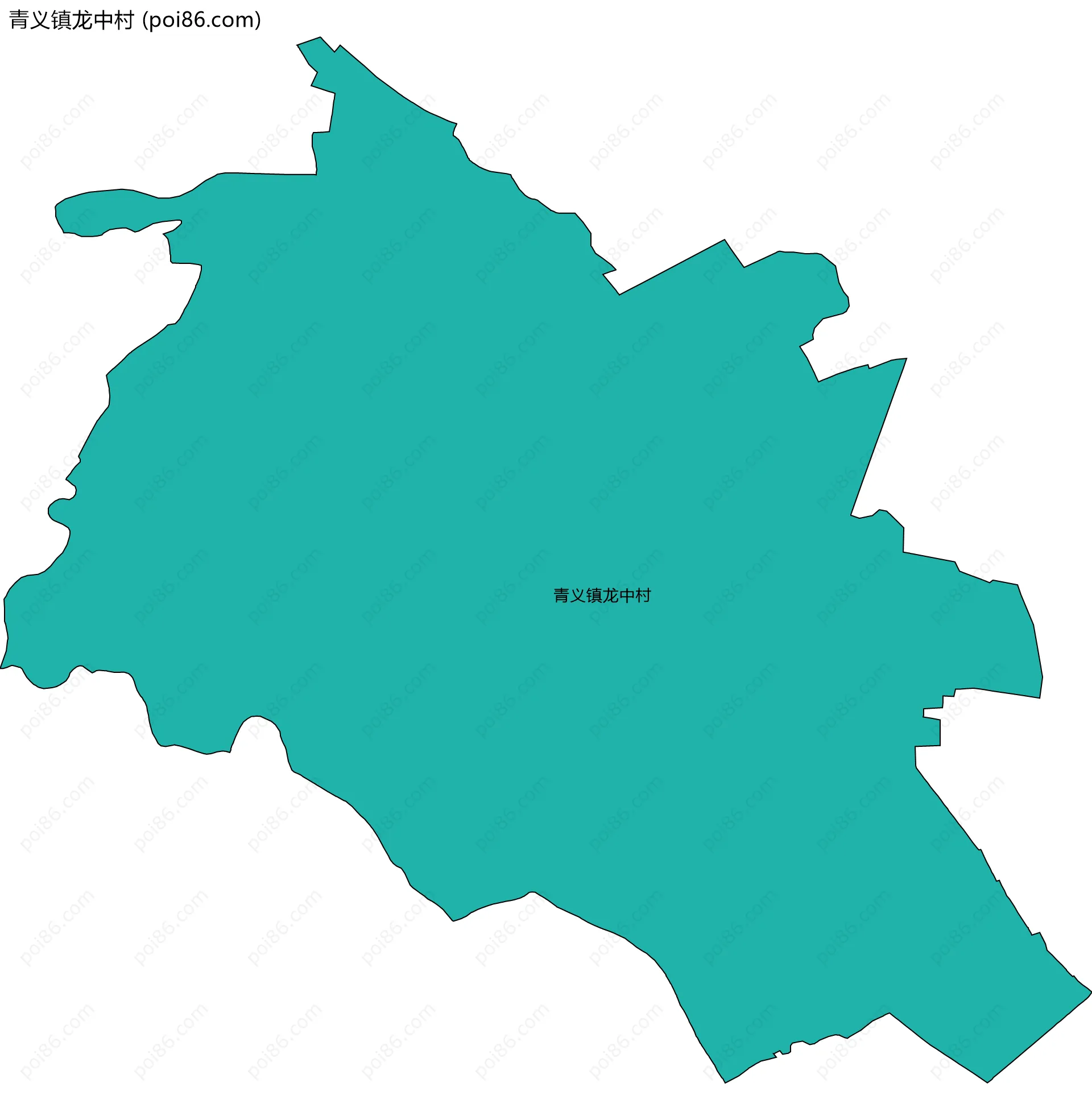 青义镇龙中村边界地图