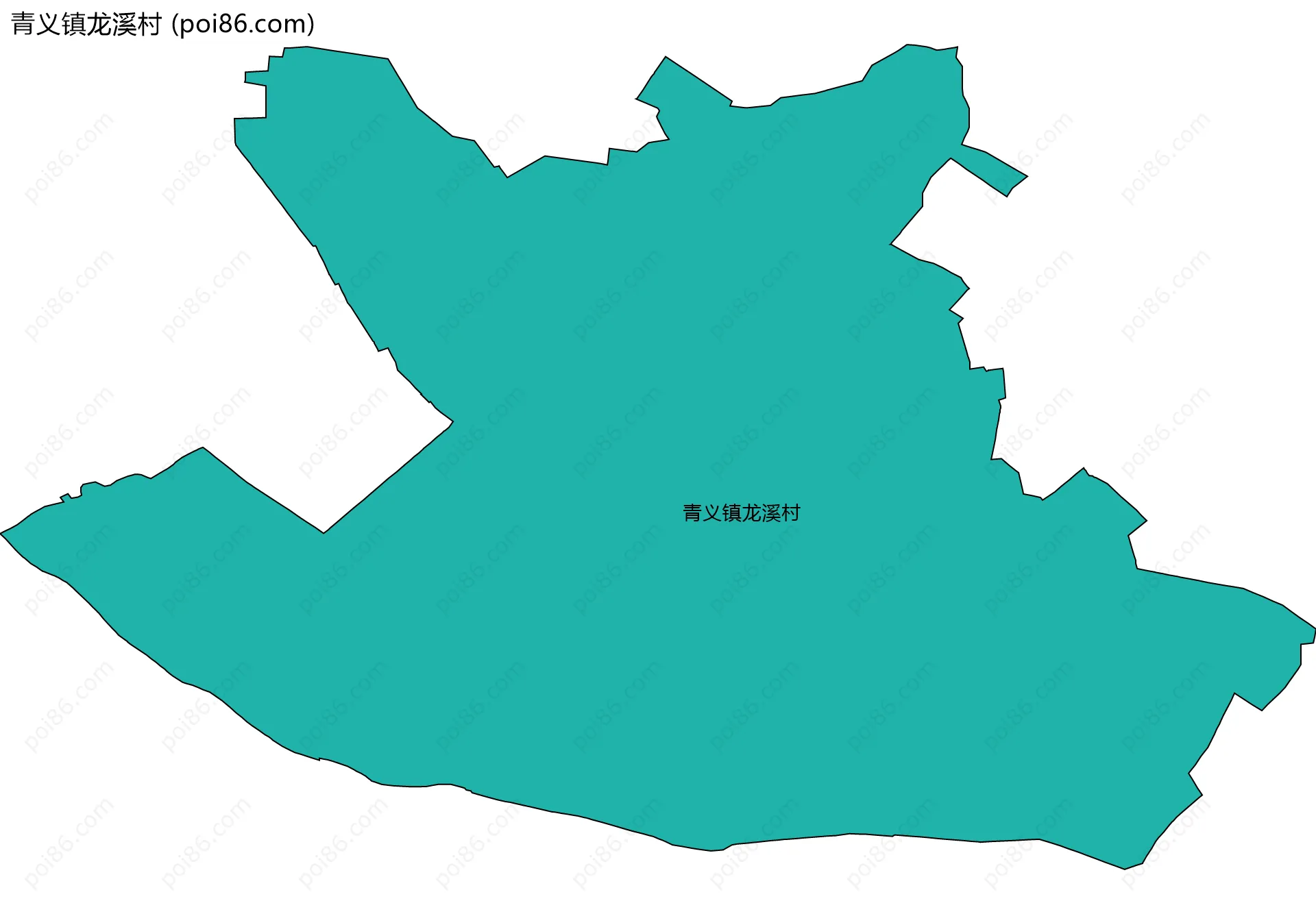 青义镇龙溪村边界地图