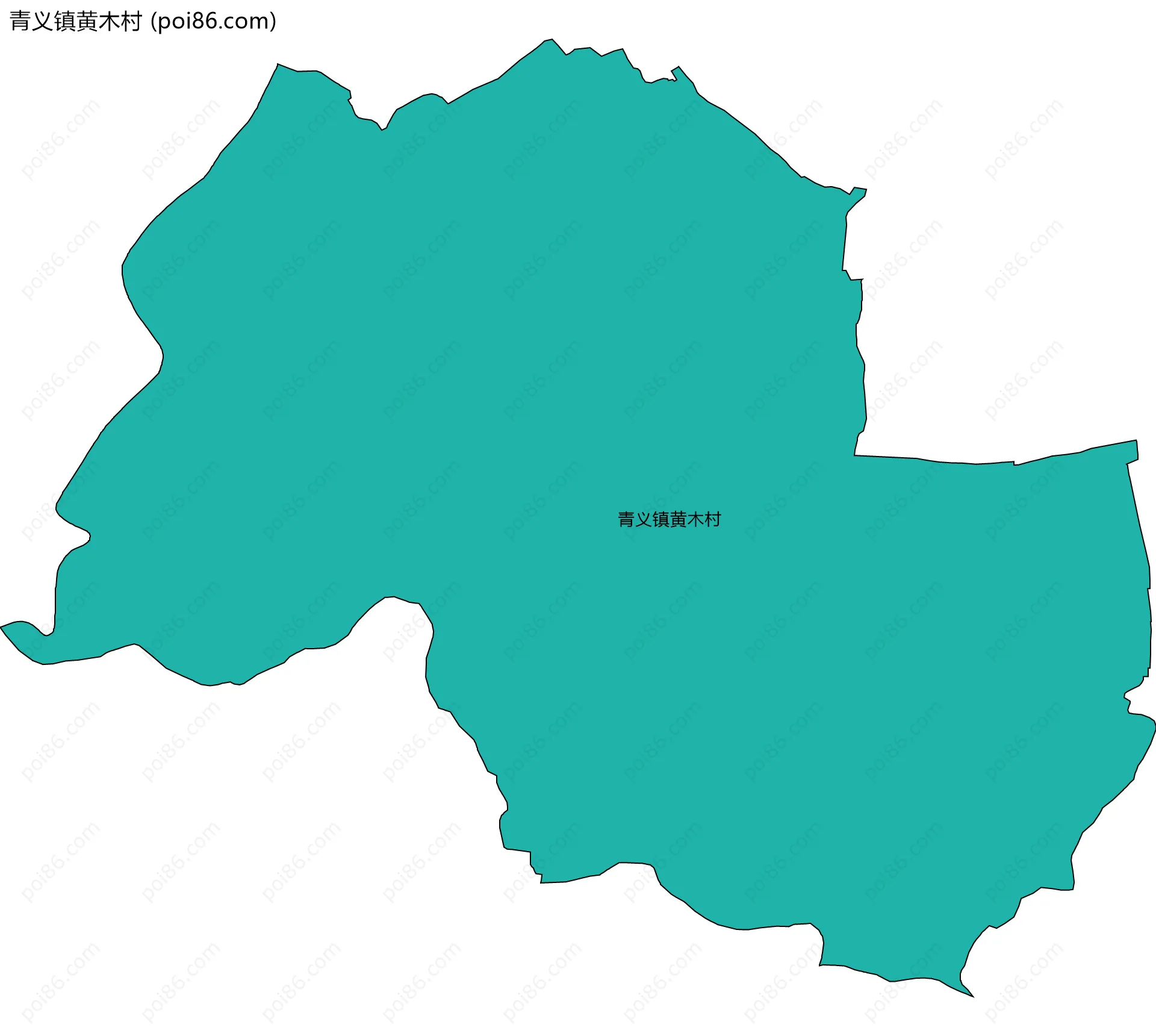 青义镇黄木村边界地图