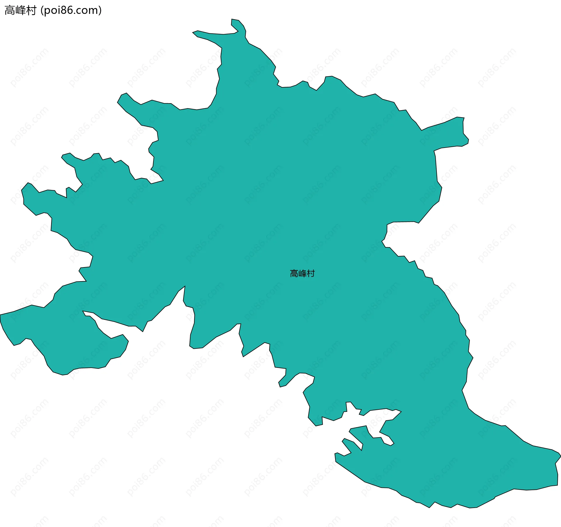 高峰村边界地图
