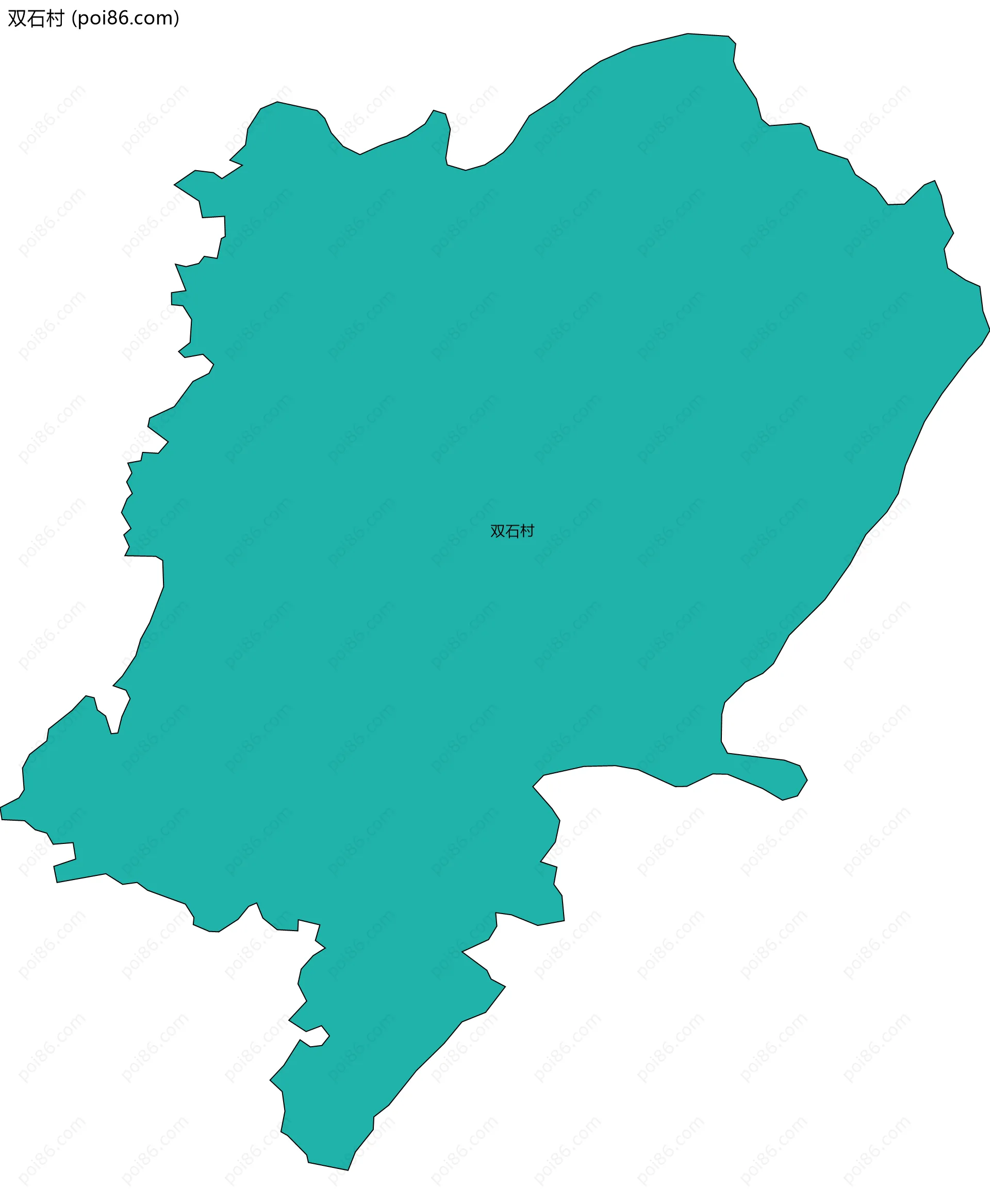 双石村边界地图
