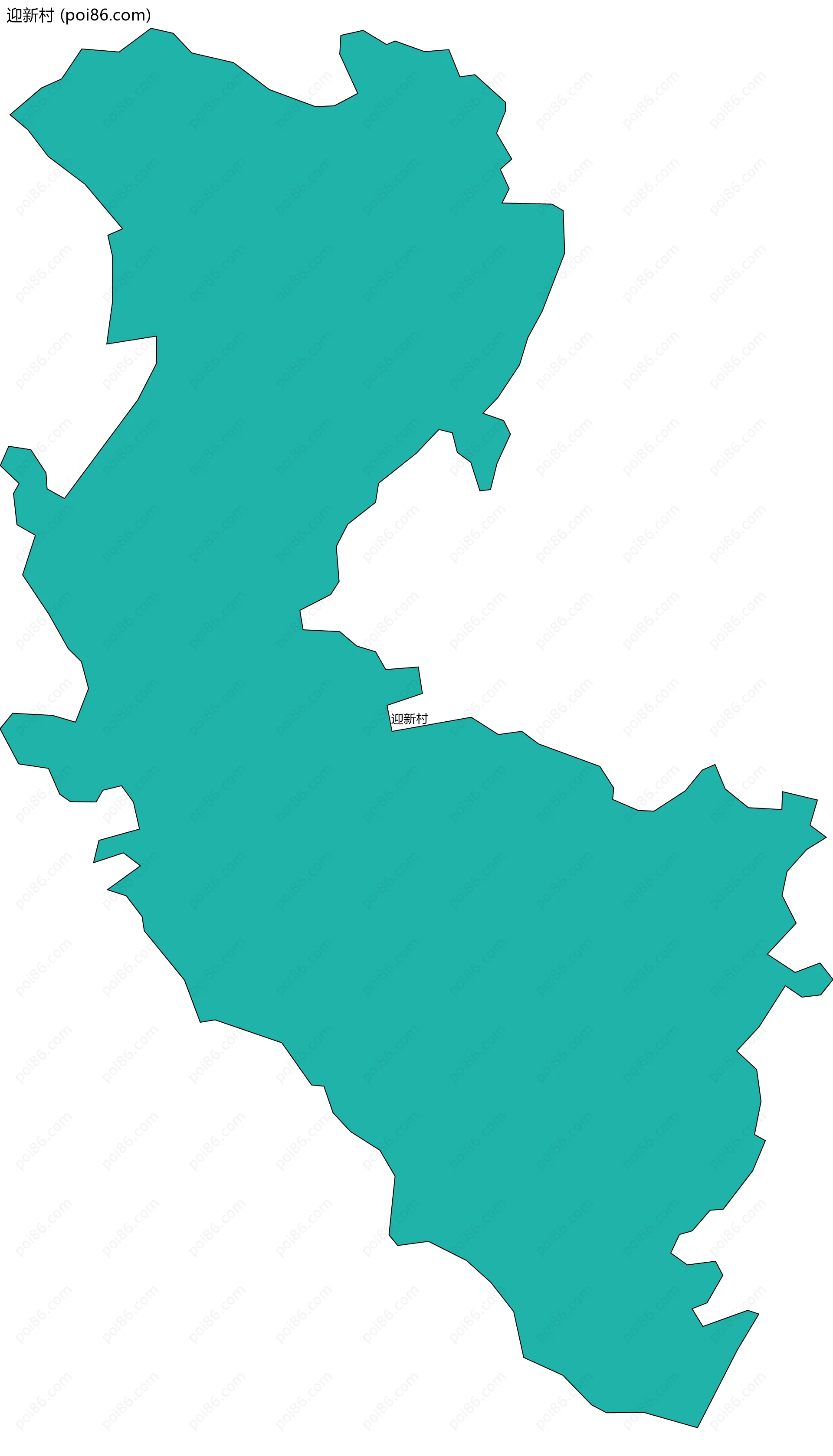 迎新村边界地图