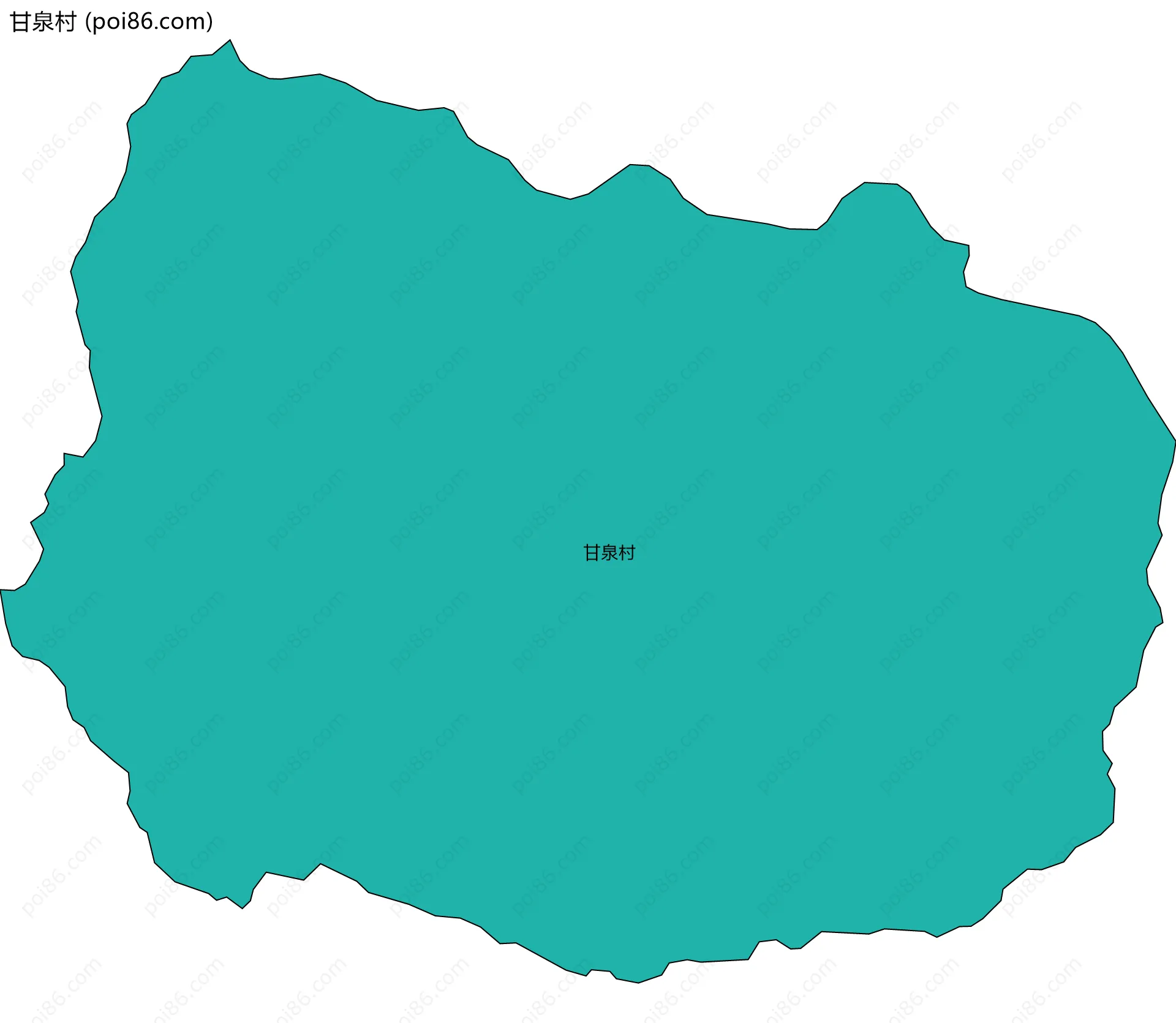 甘泉村边界地图