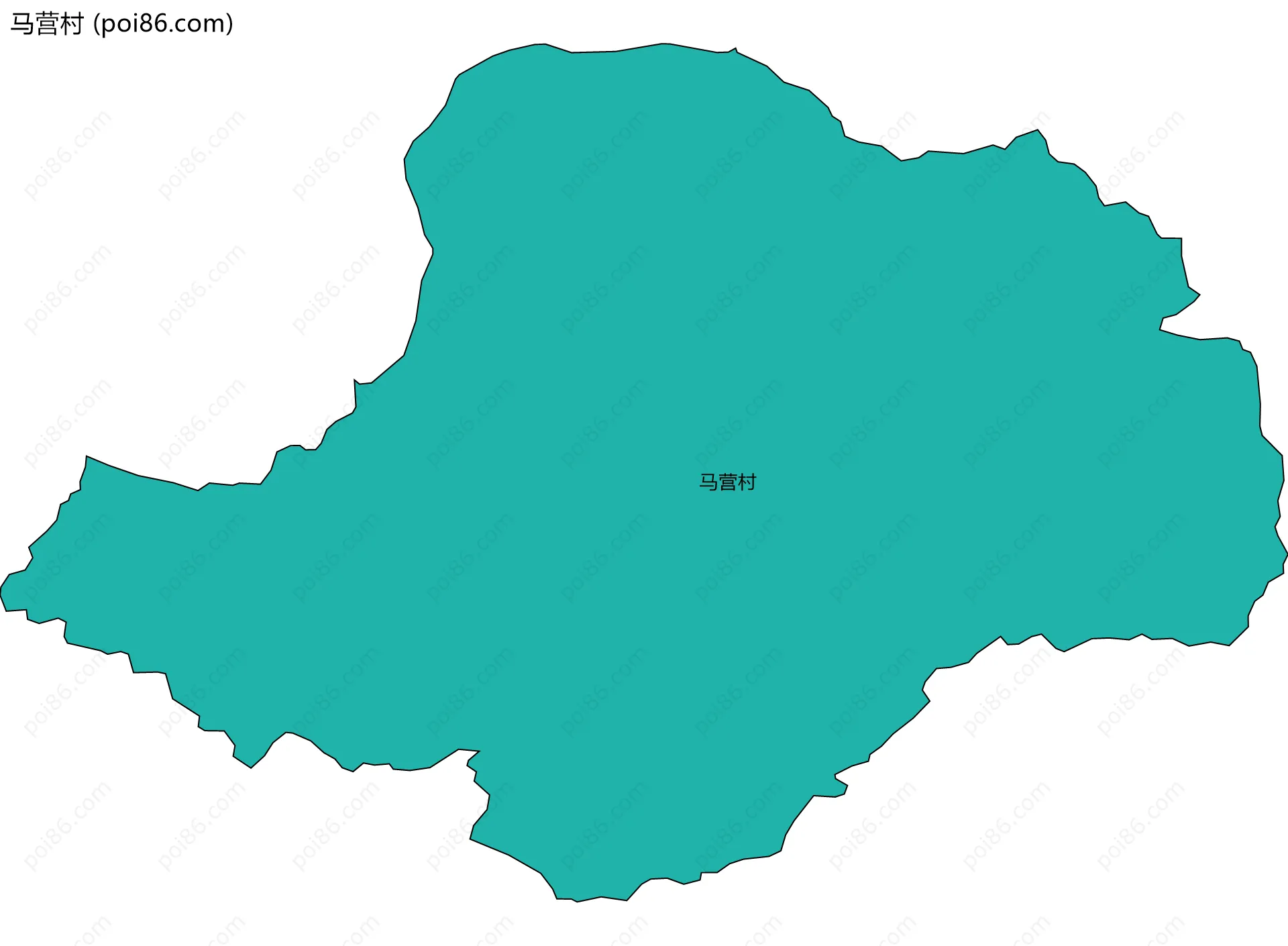 马营村边界地图
