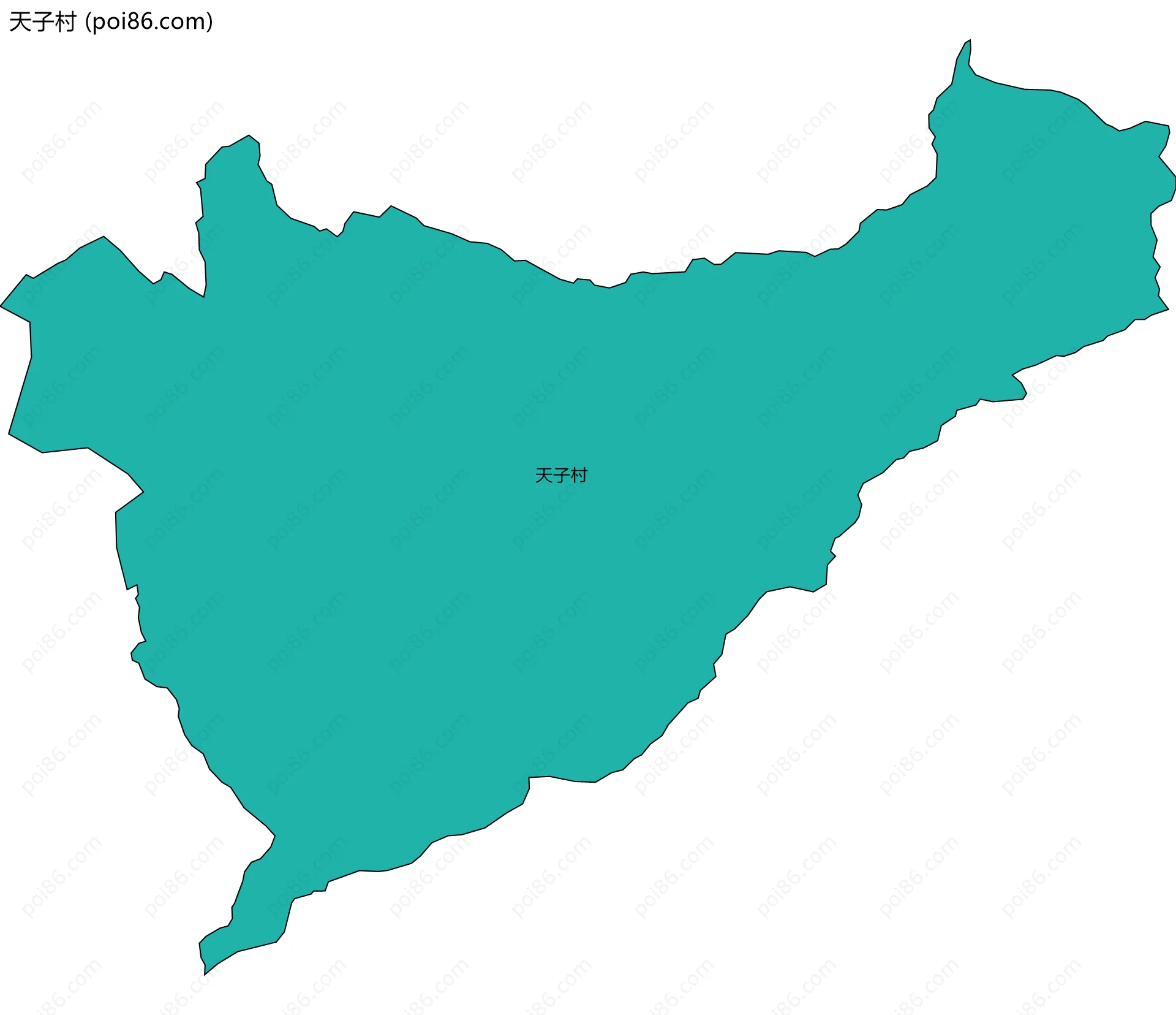 天子村边界地图