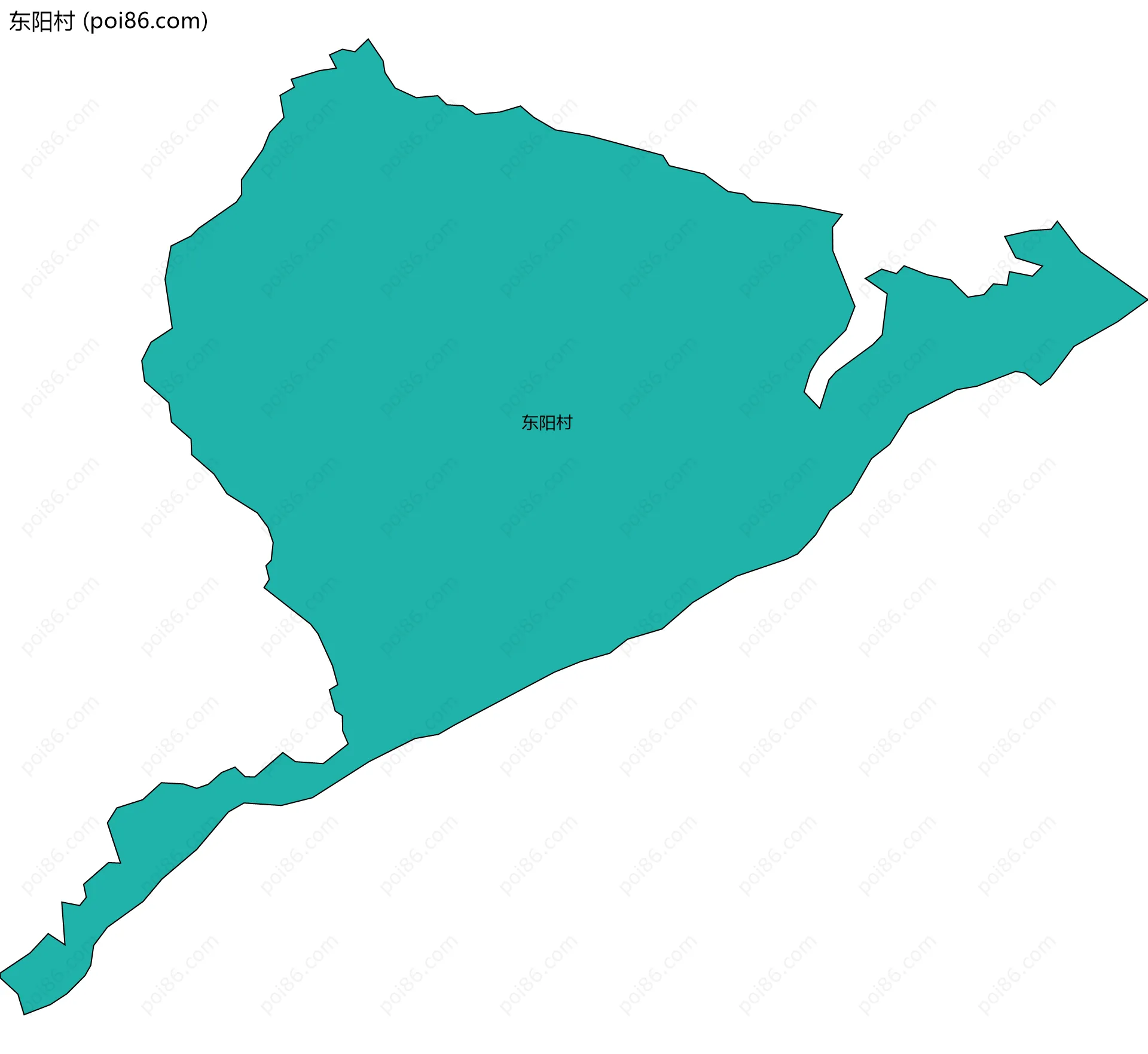 东阳村边界地图