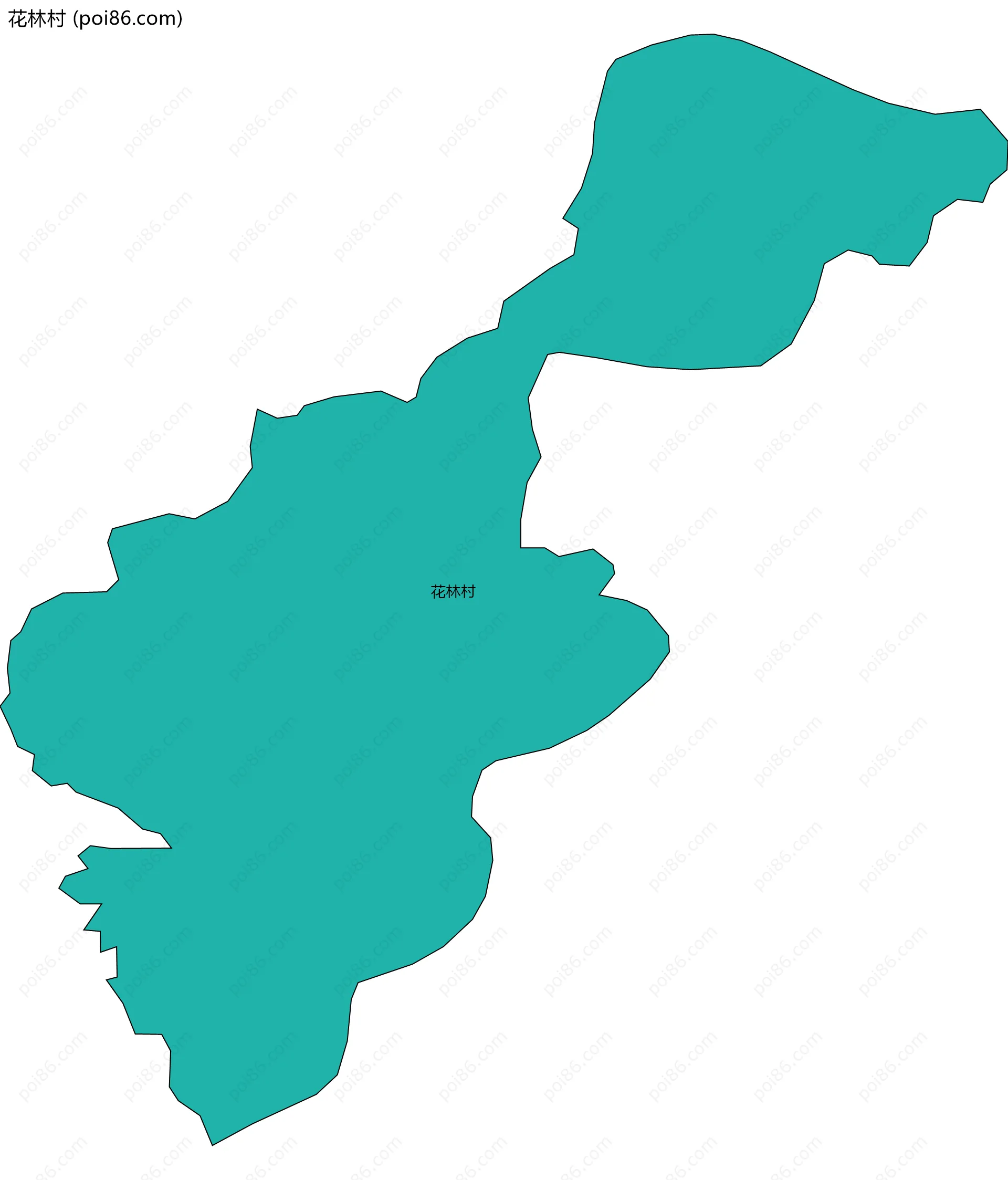 花林村边界地图