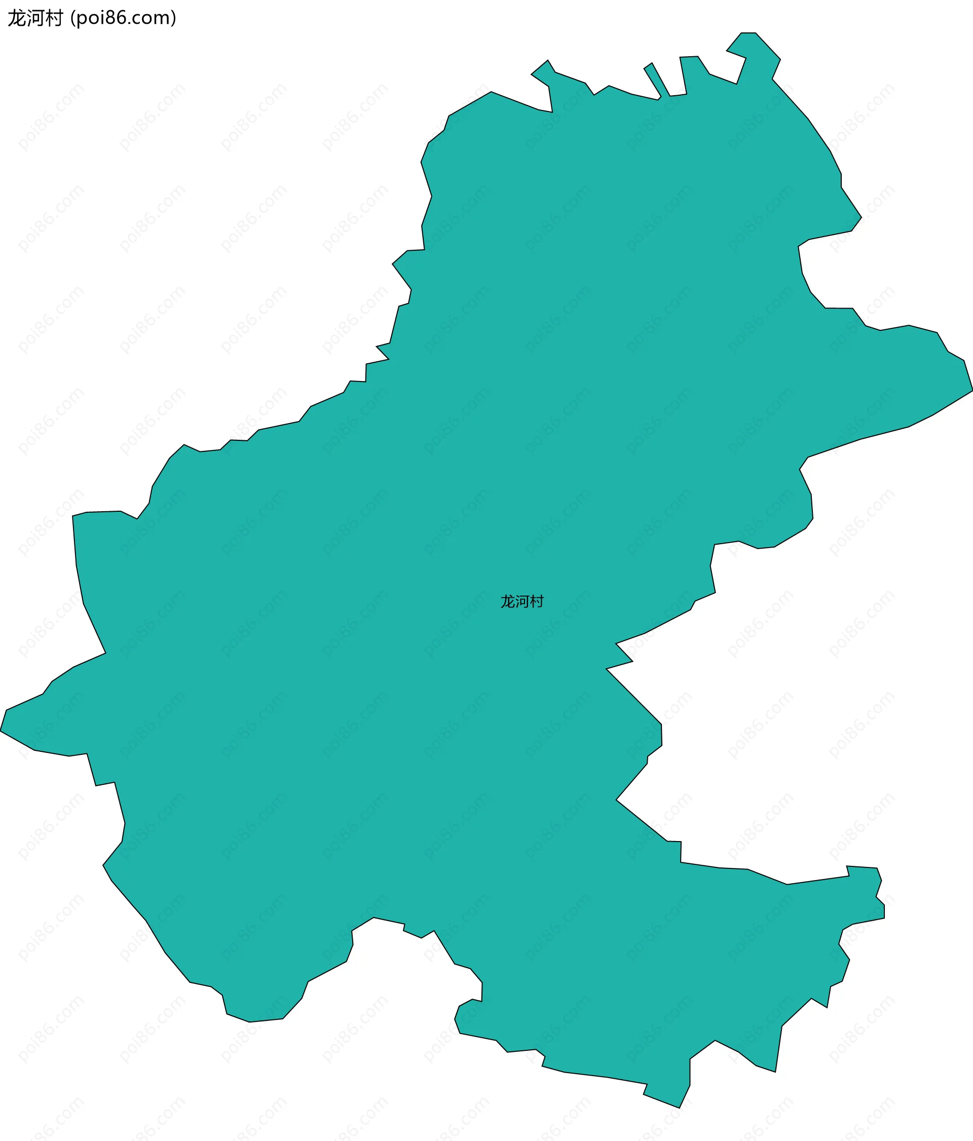 龙河村边界地图