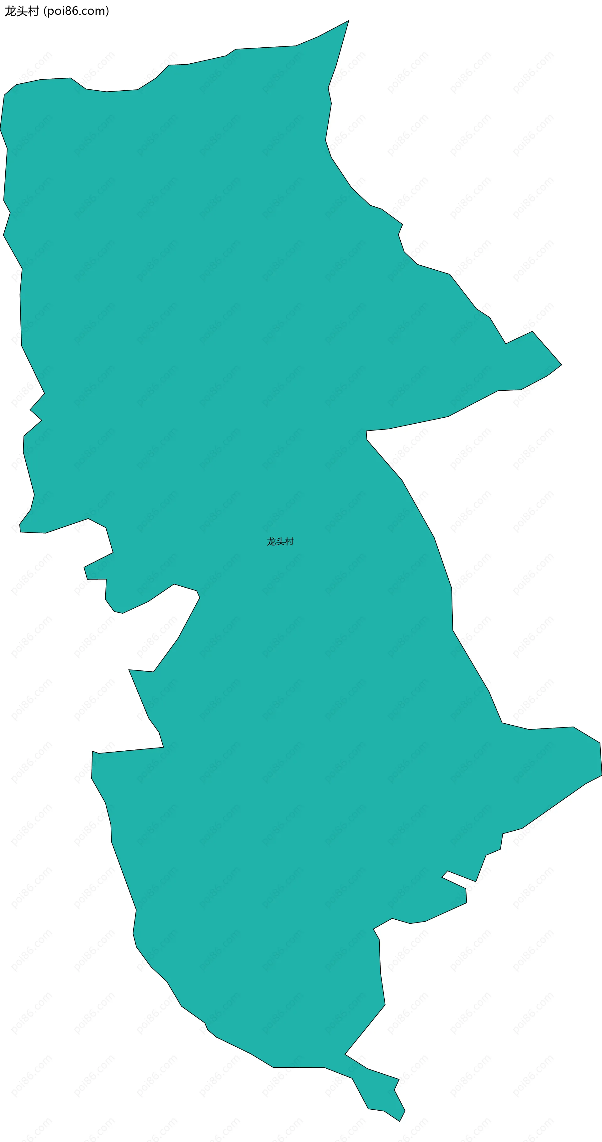 龙头村边界地图