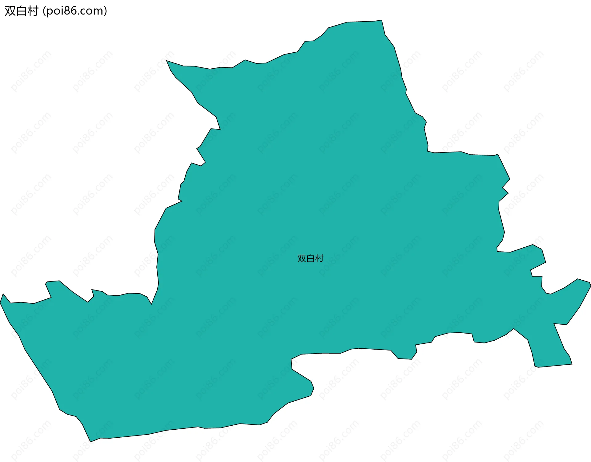 双白村边界地图