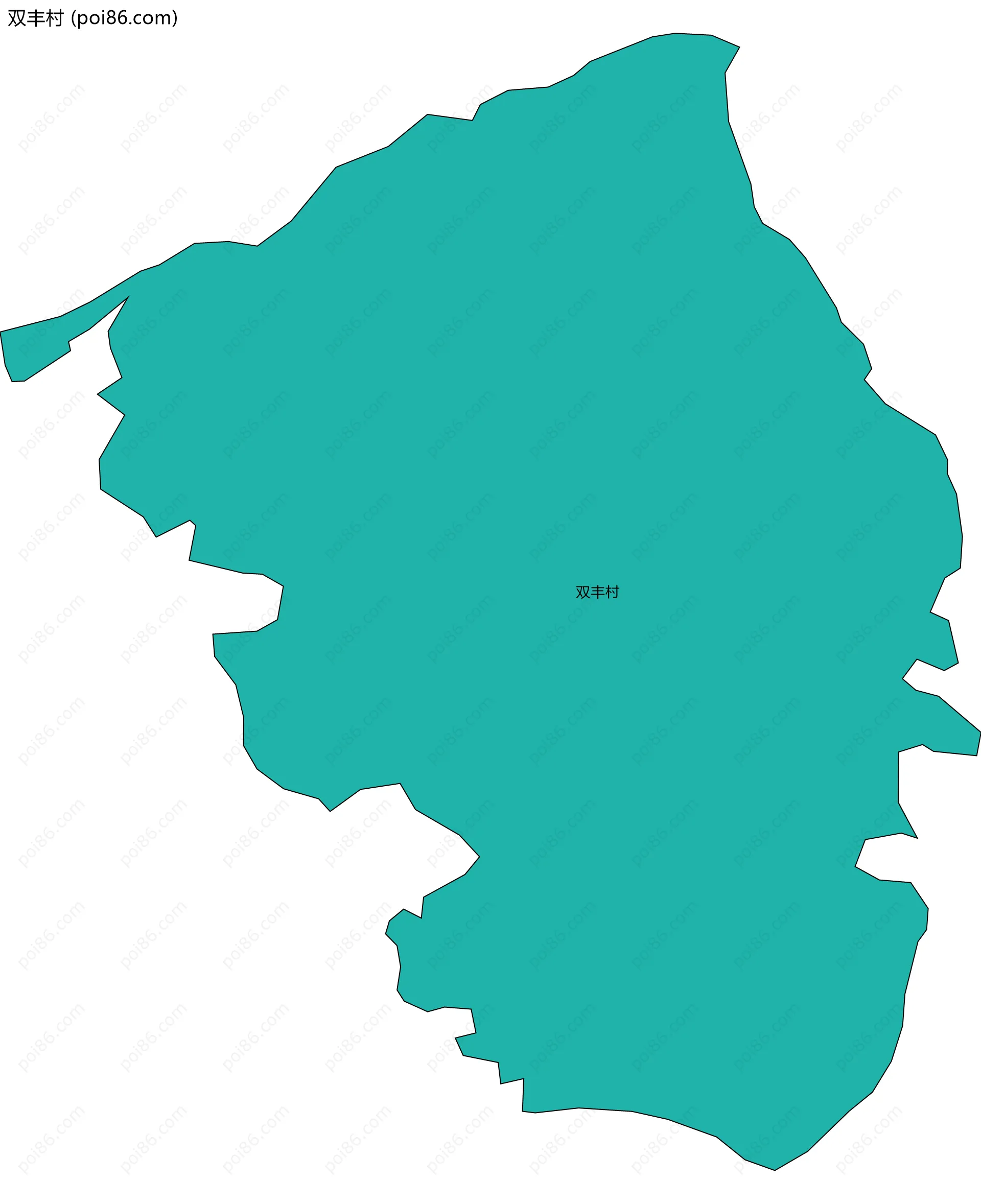 双丰村边界地图