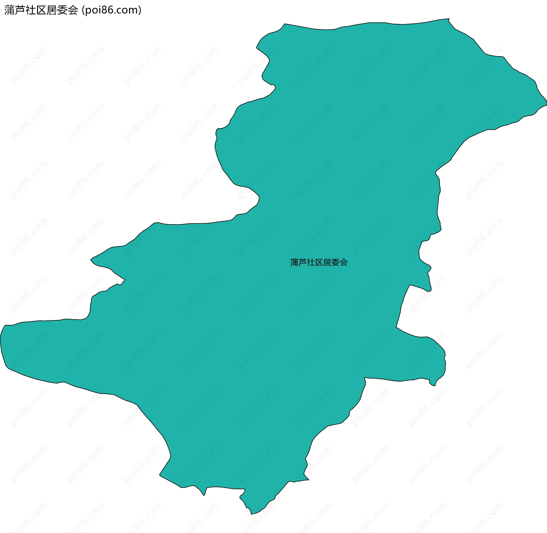 蒲芦社区居委会边界地图