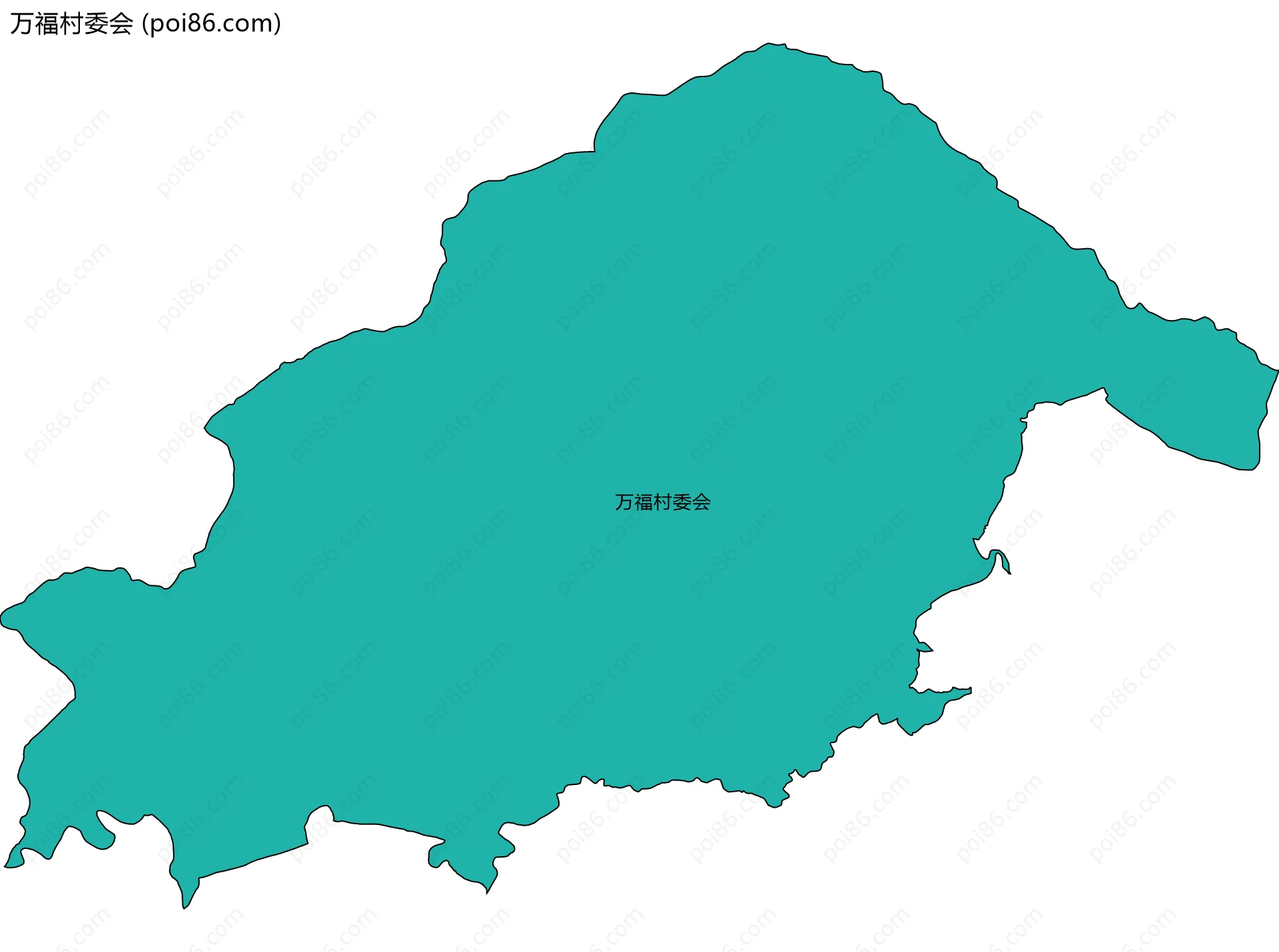 万福村委会边界地图