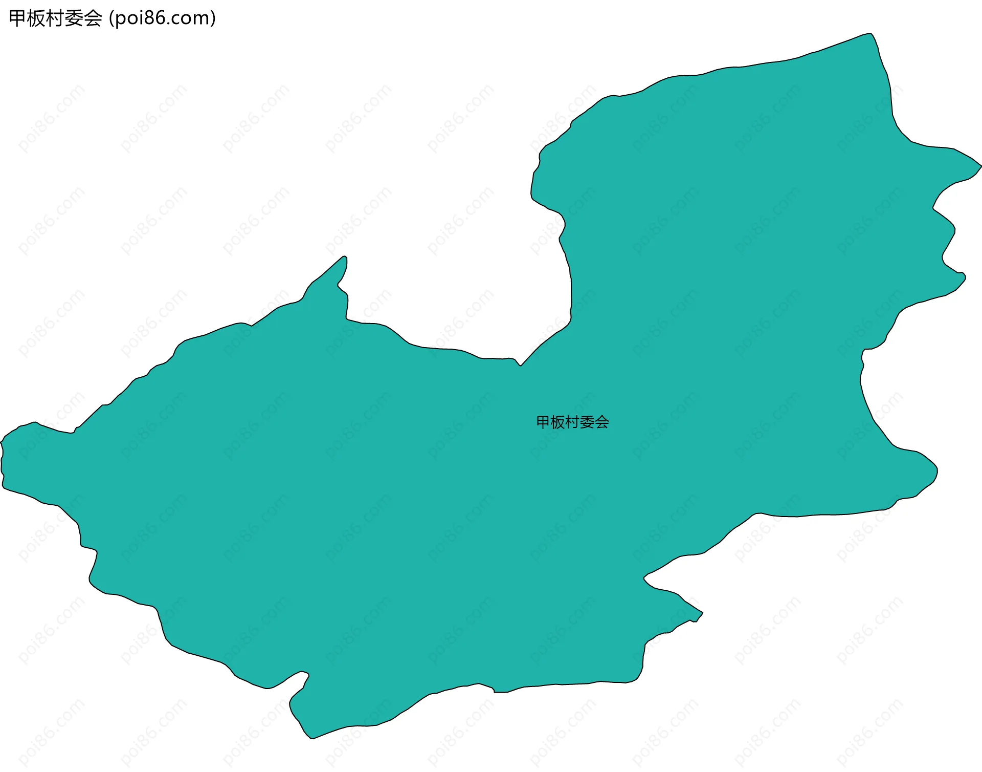 甲板村委会边界地图