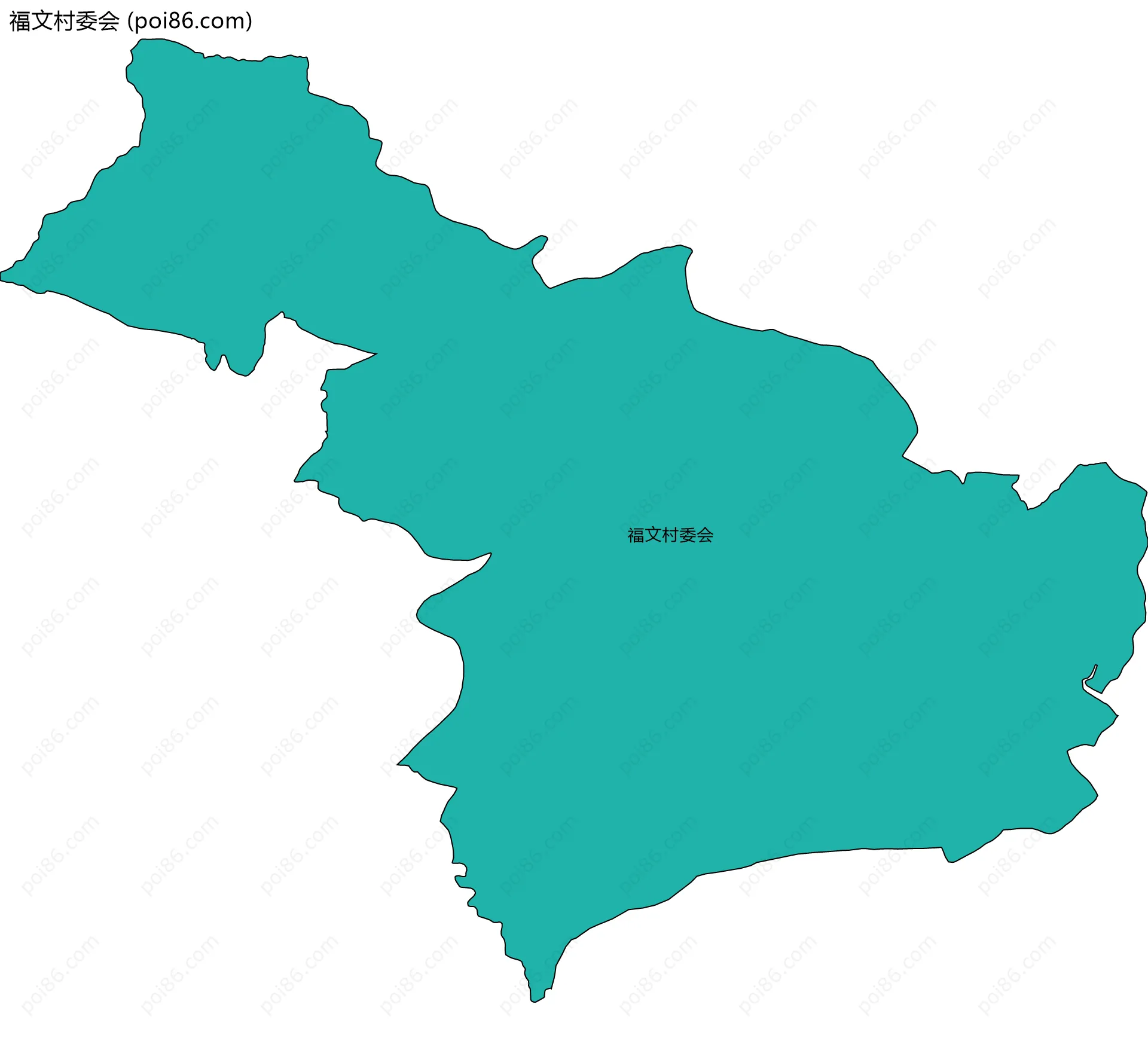 福文村委会边界地图