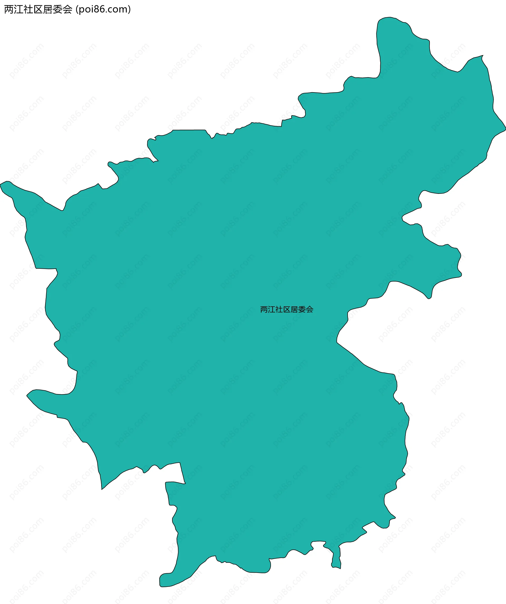 两江社区居委会边界地图