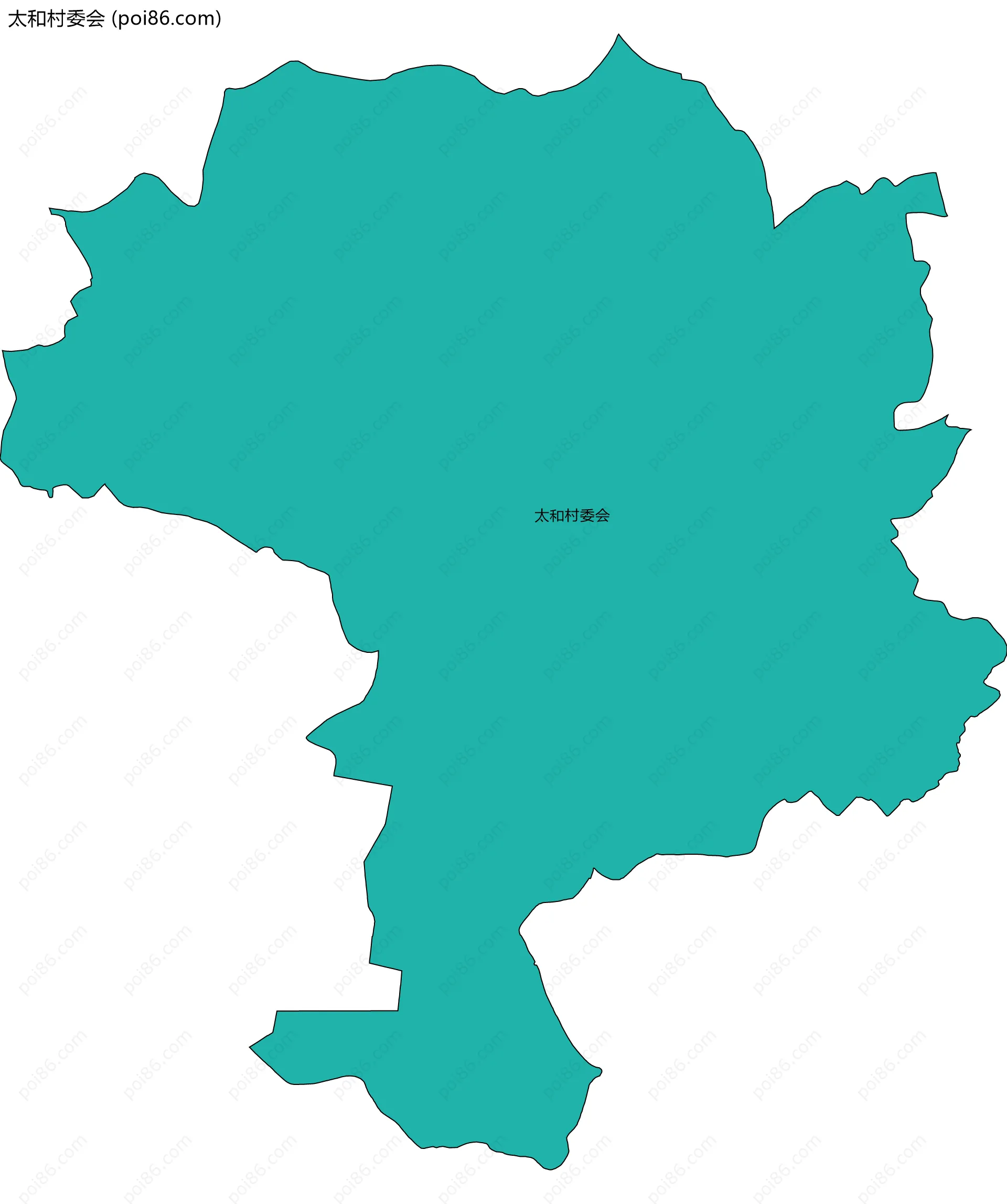 太和村委会边界地图