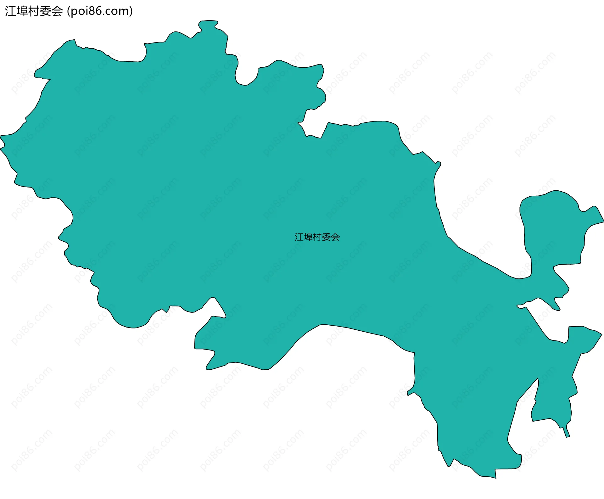 江埠村委会边界地图