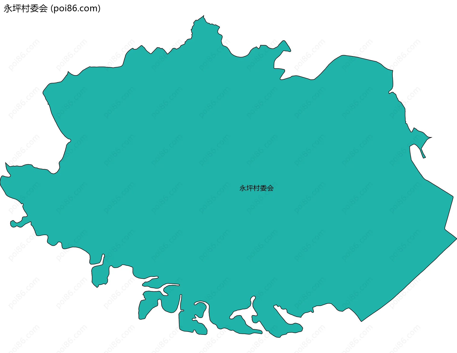 永坪村委会边界地图