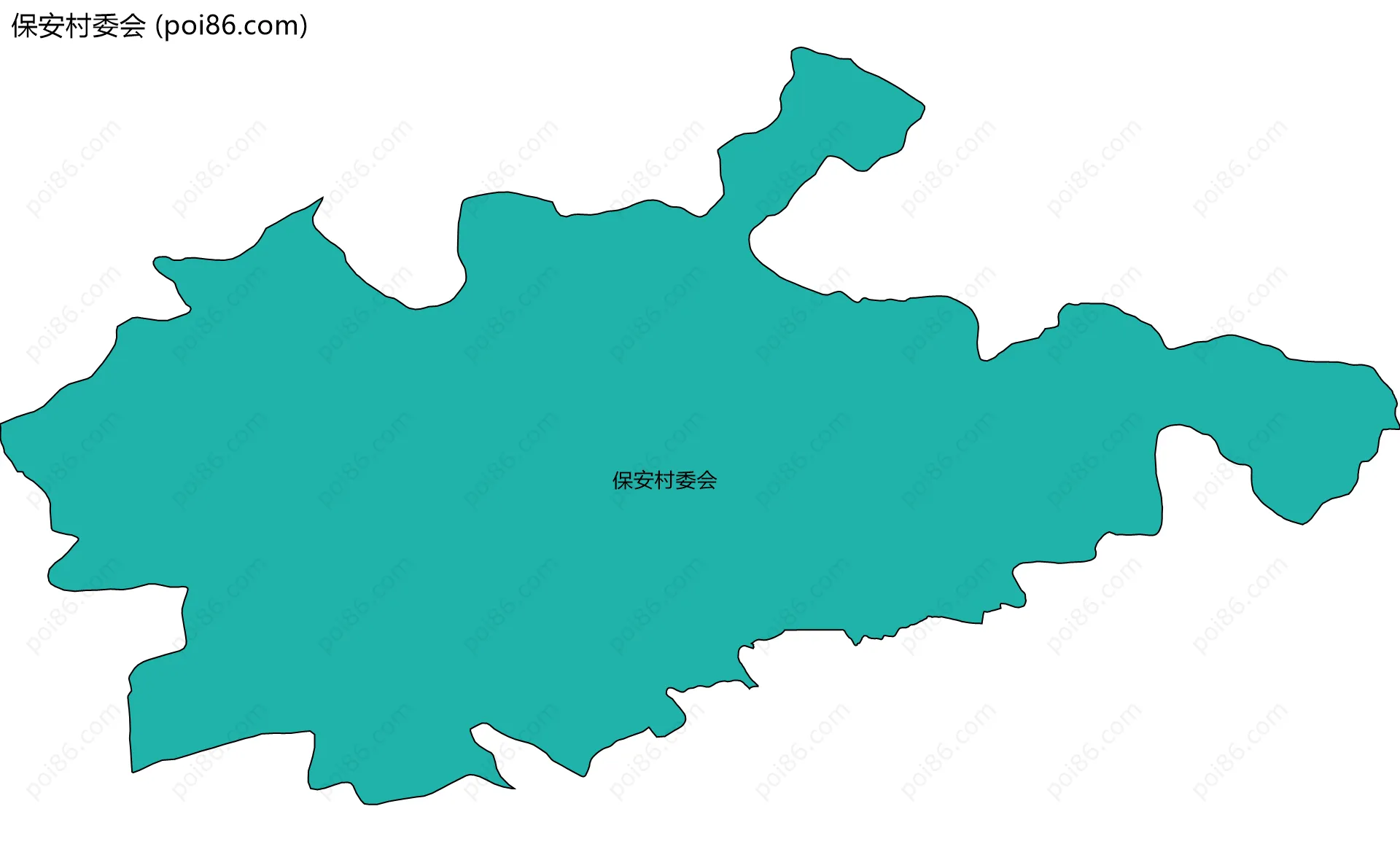 保安村委会边界地图