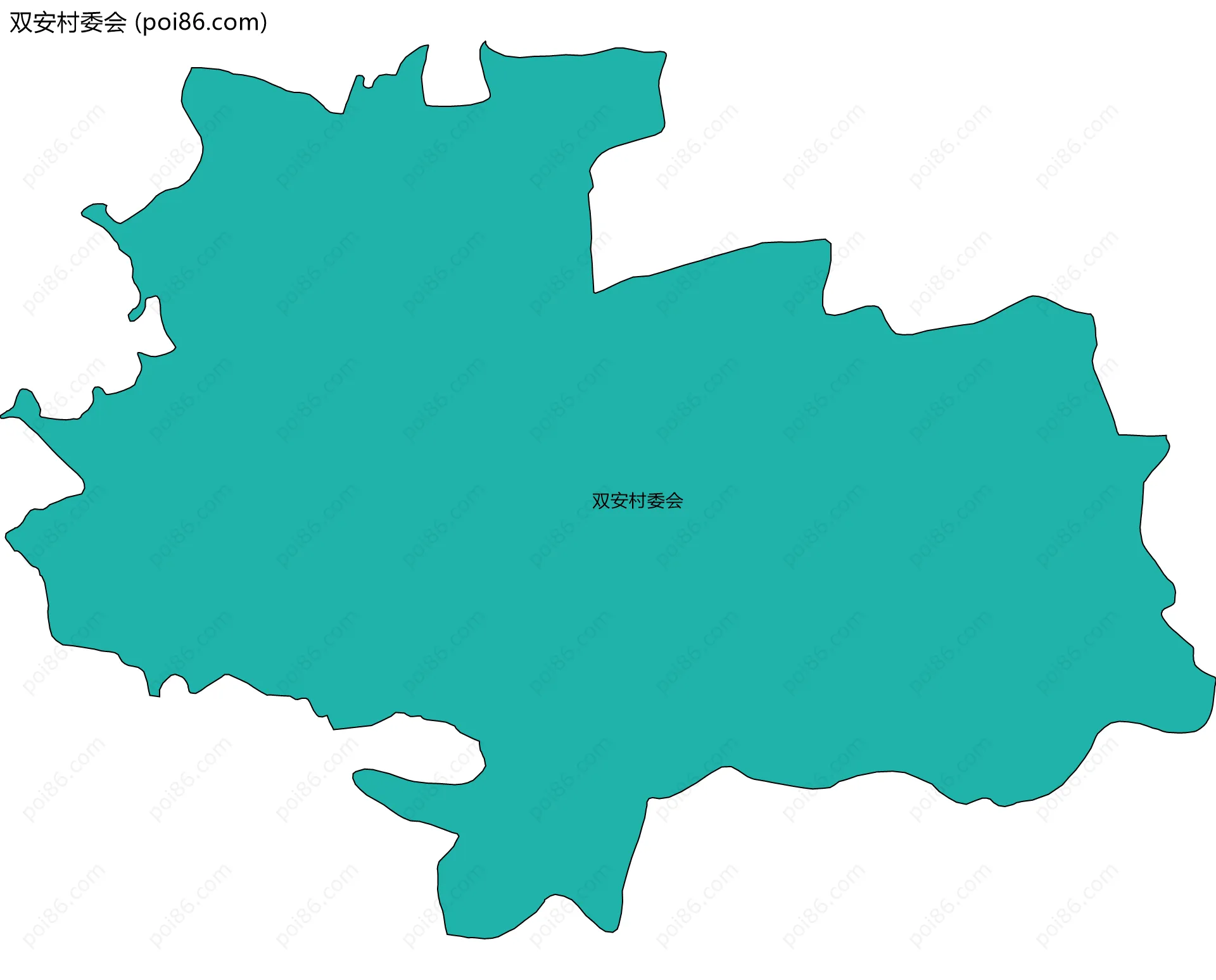 双安村委会边界地图