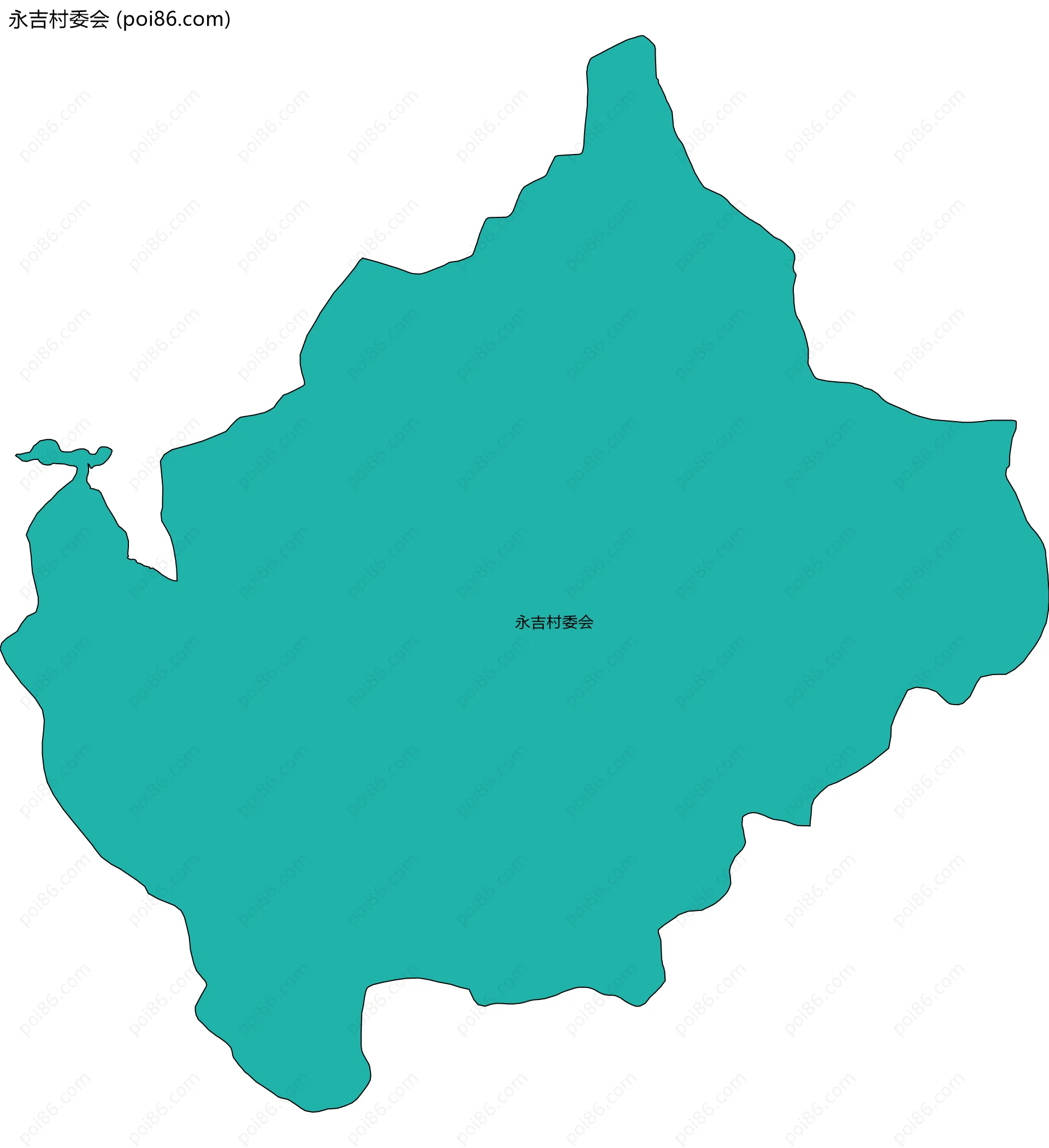 永吉村委会边界地图