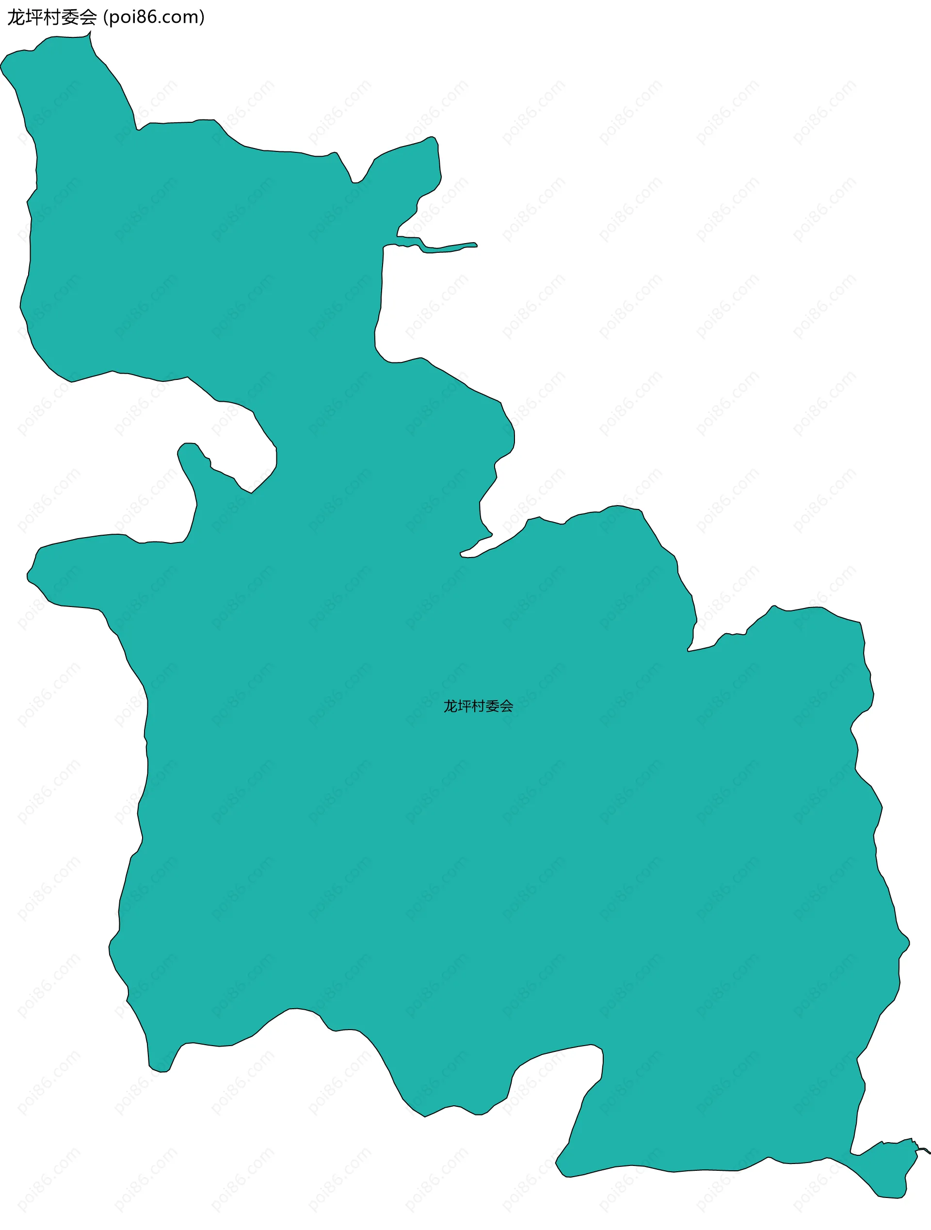 龙坪村委会边界地图