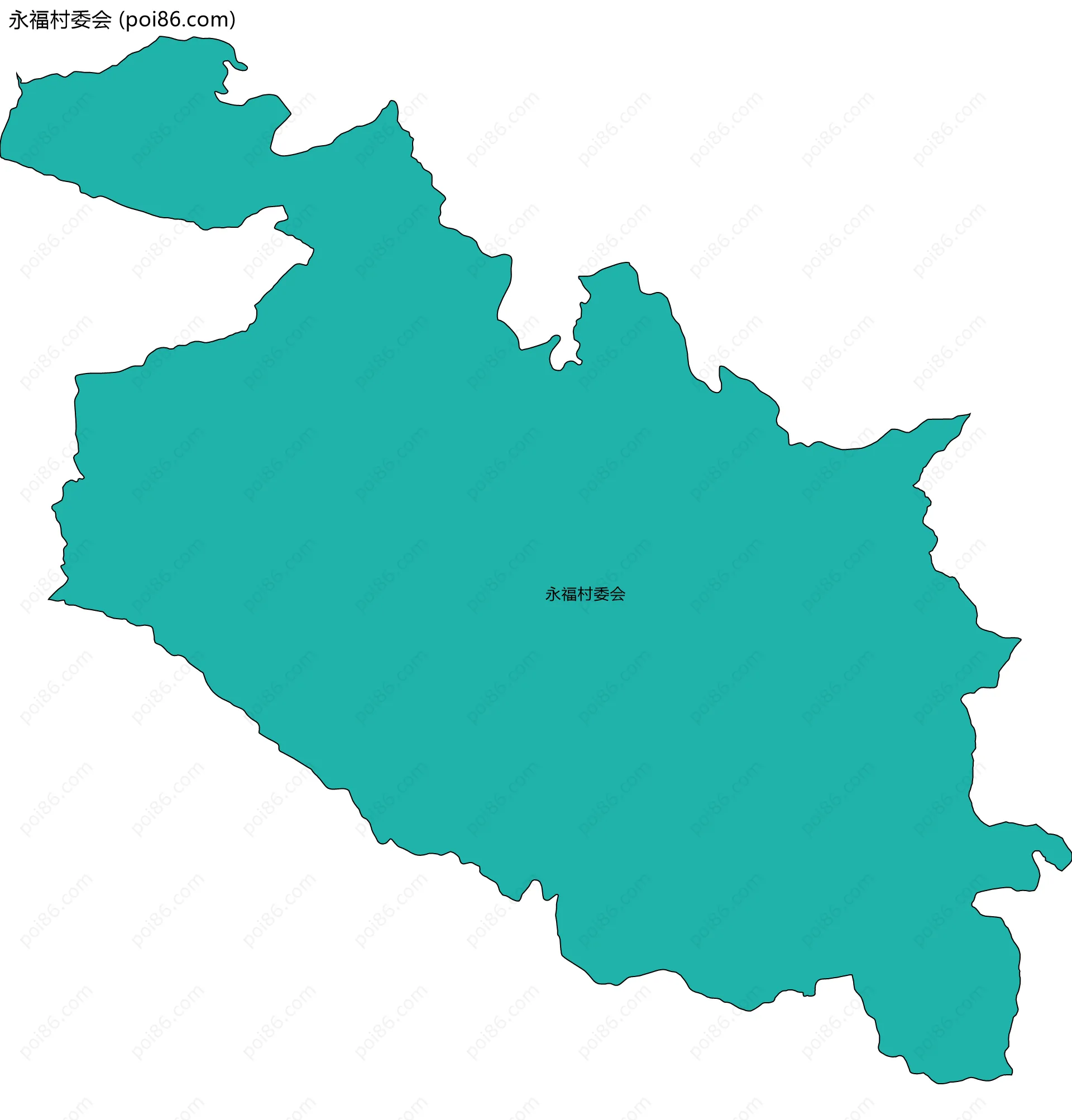 永福村委会边界地图