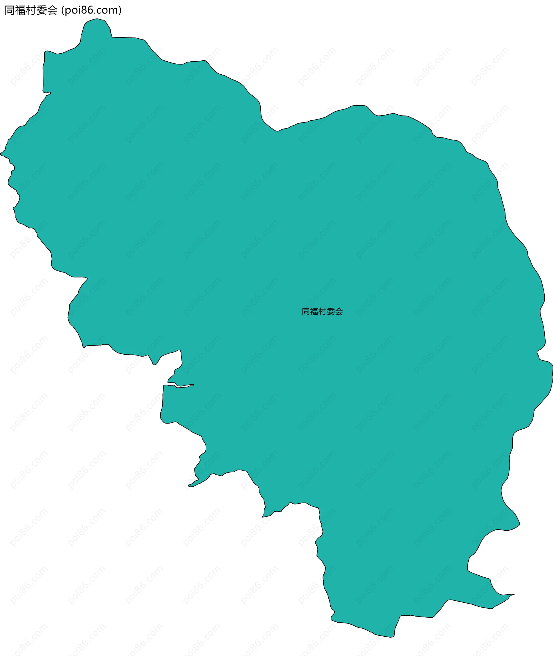 同福村委会边界地图