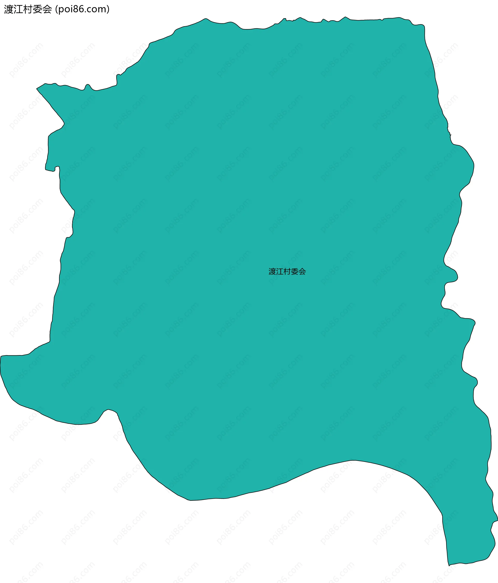 渡江村委会边界地图