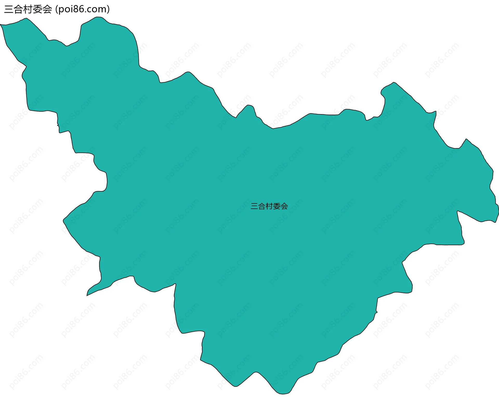 三合村委会边界地图