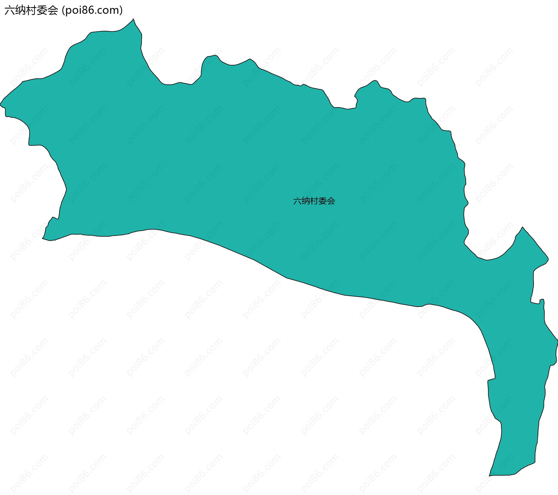 六纳村委会边界地图