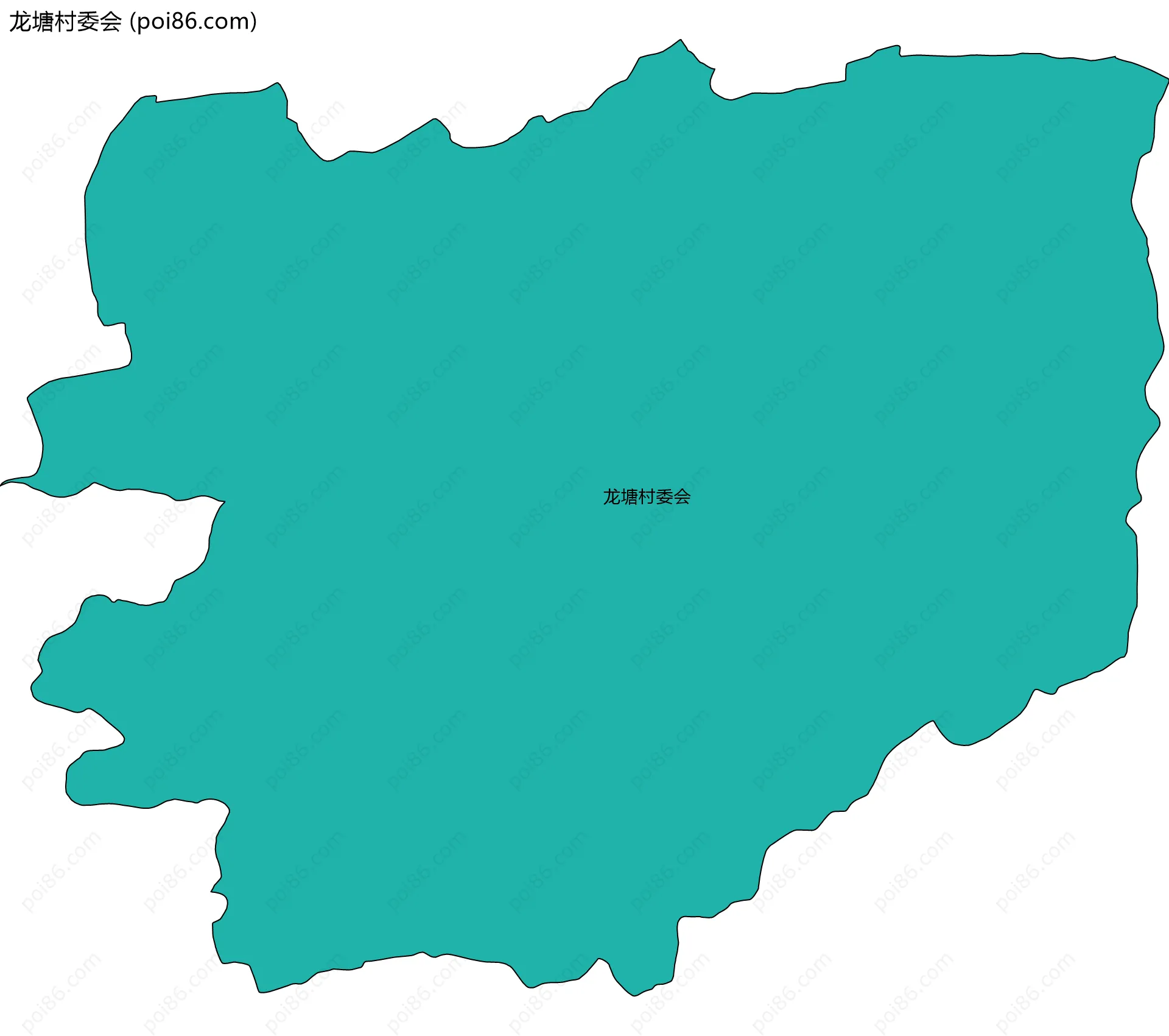 龙塘村委会边界地图