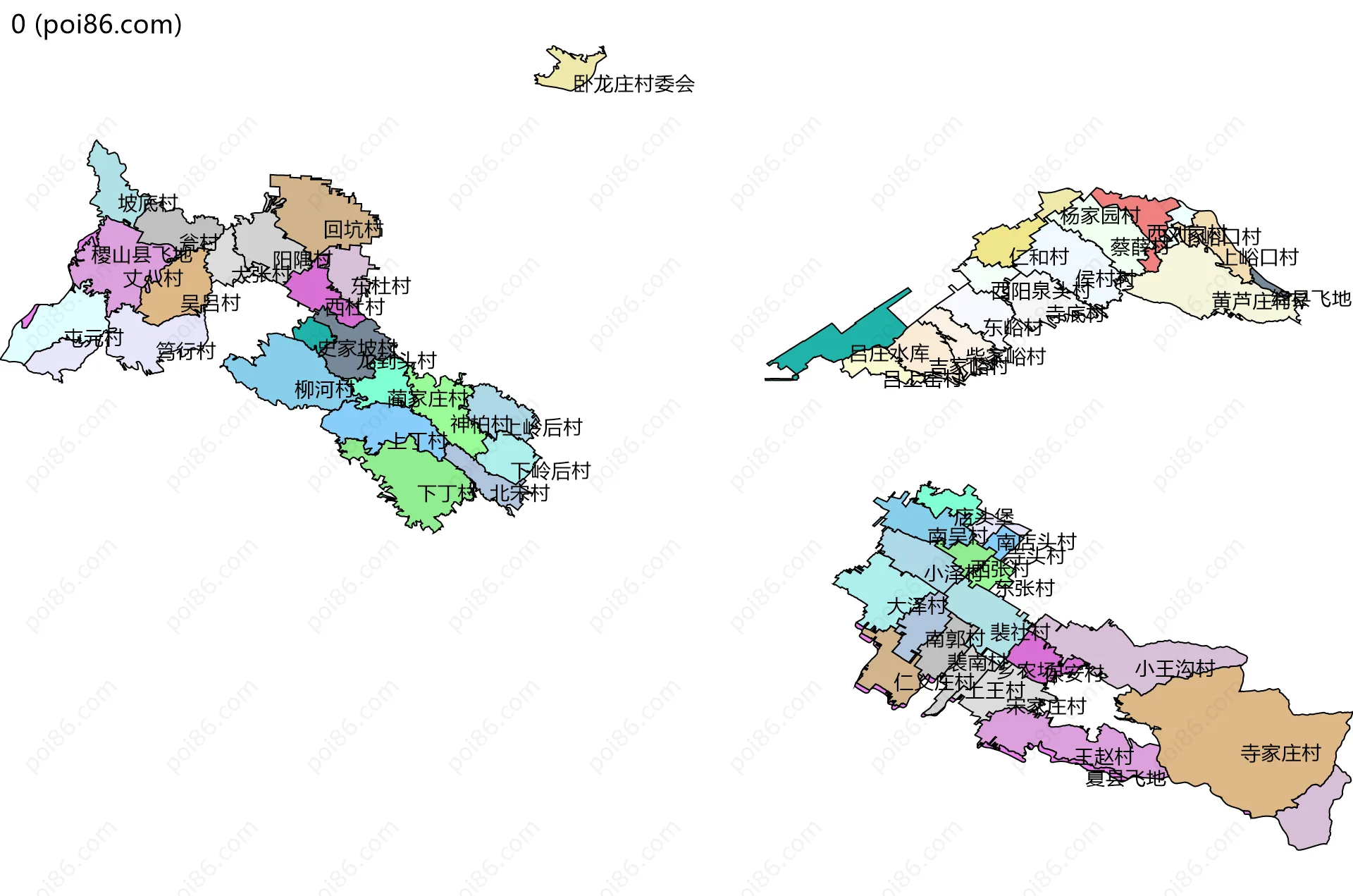 0边界地图(五级行政区划)