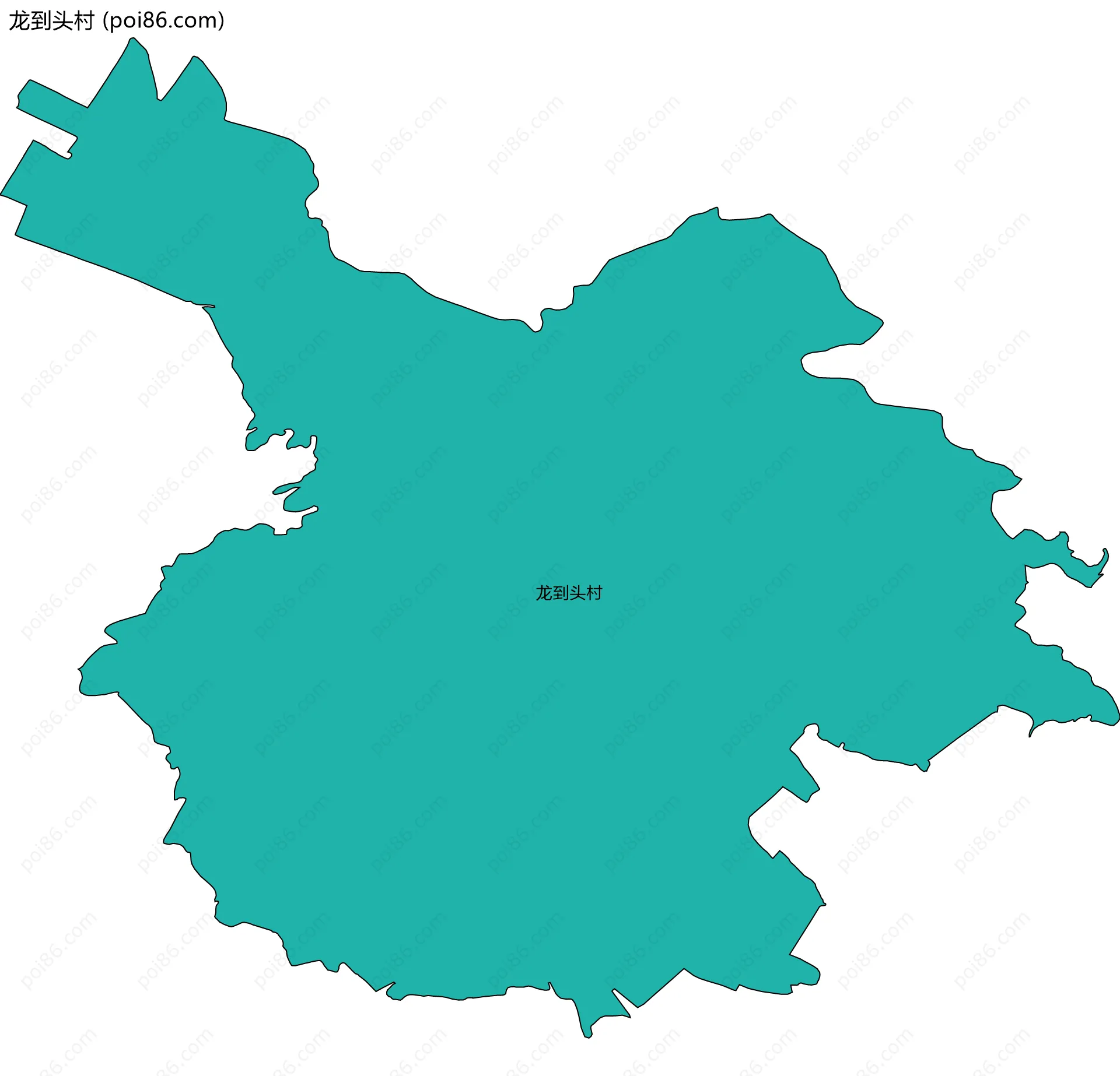 龙到头村边界地图