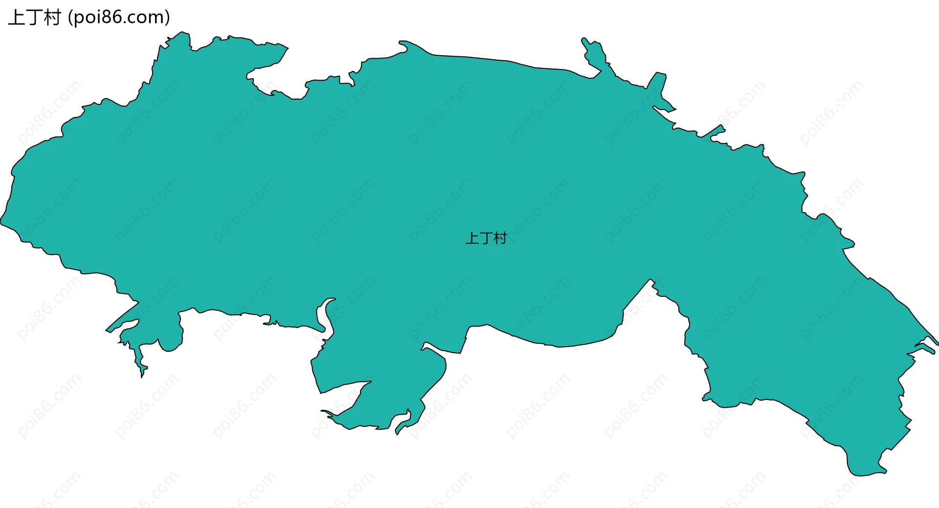 上丁村边界地图