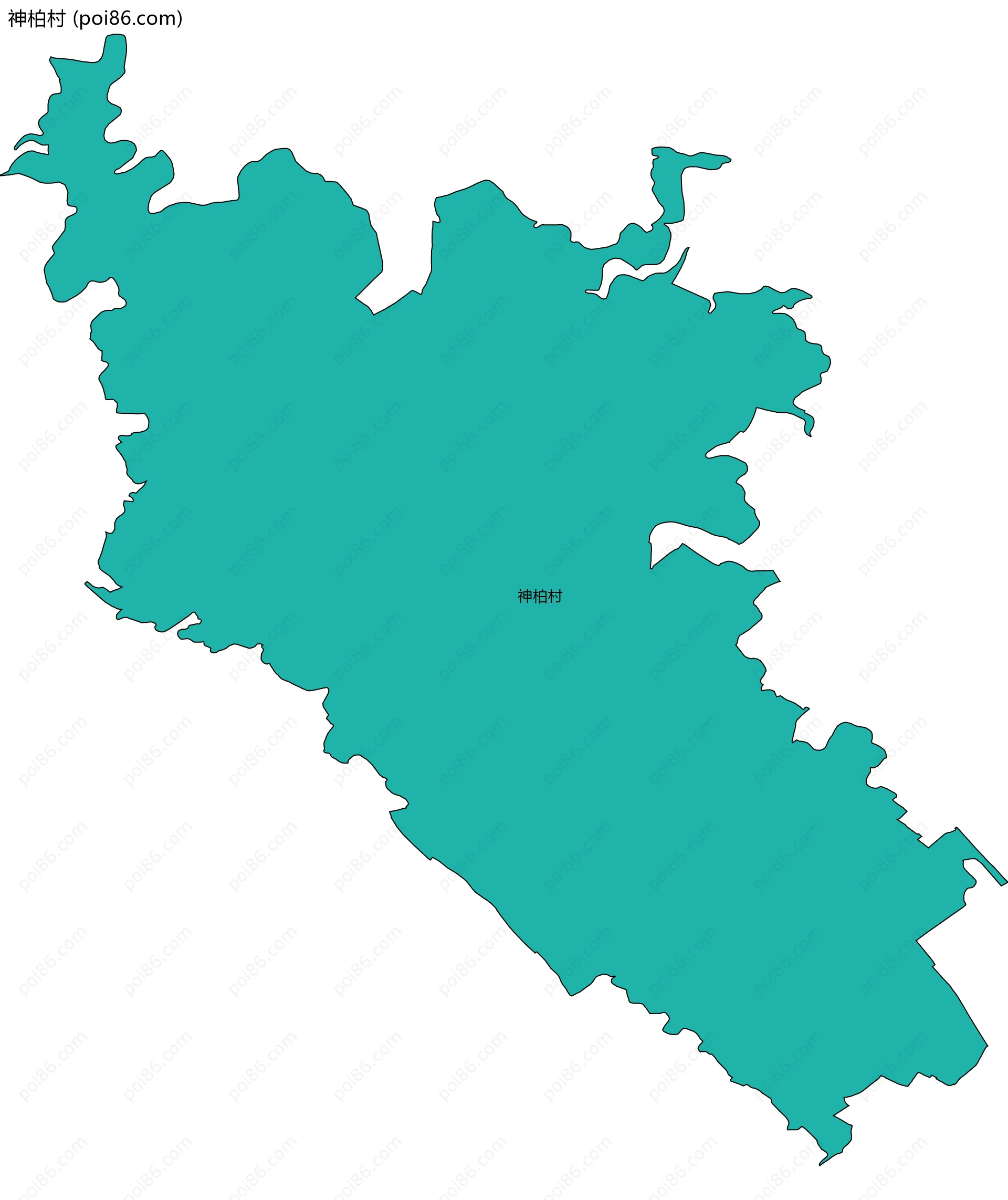 神柏村边界地图