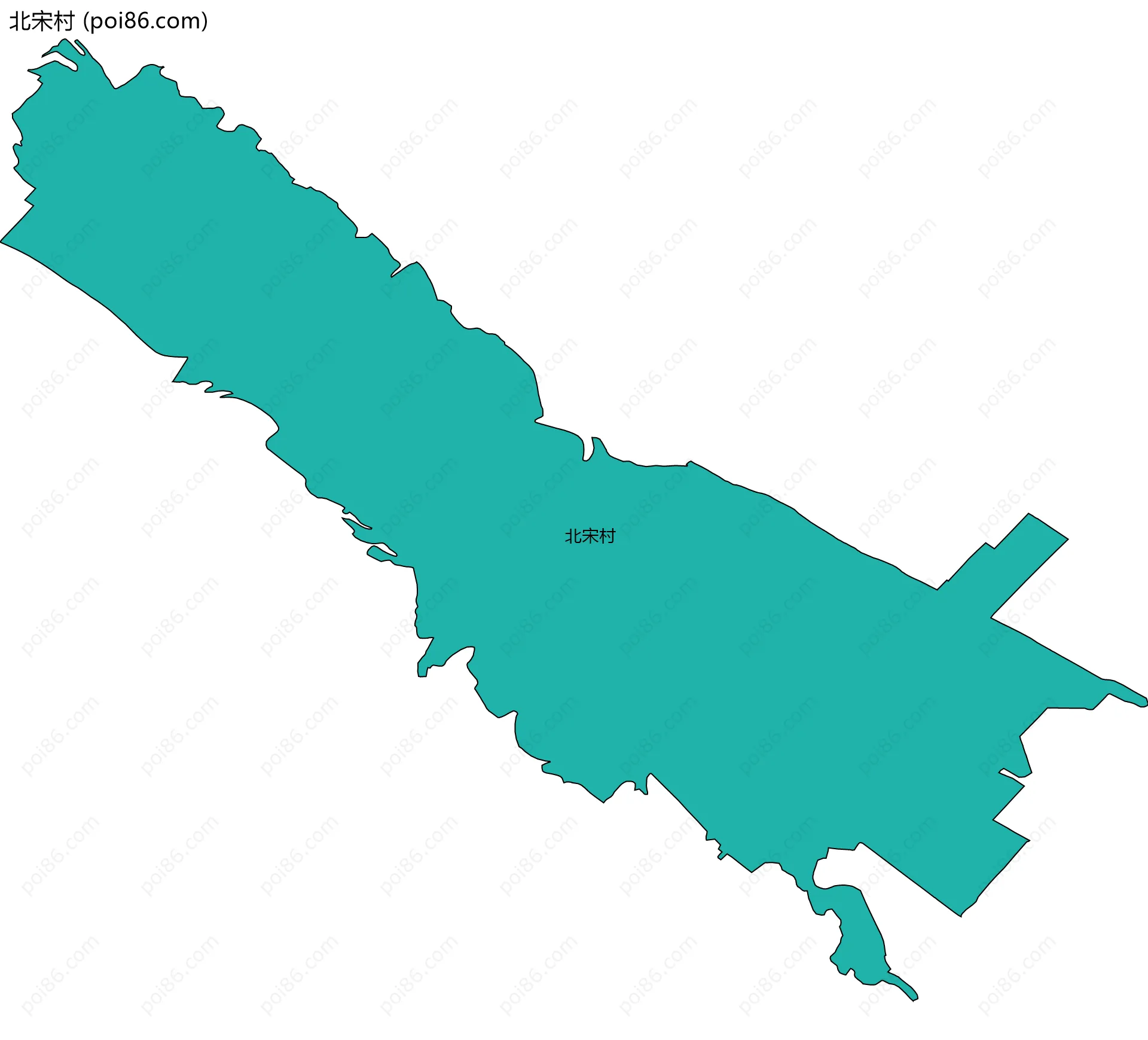 北宋村边界地图
