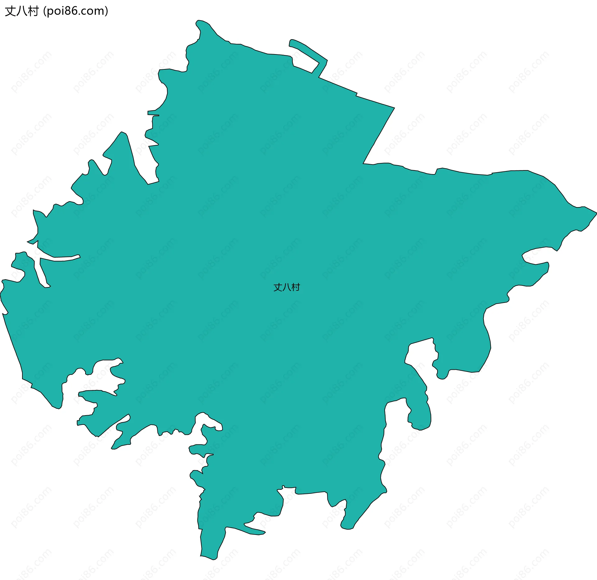 丈八村边界地图